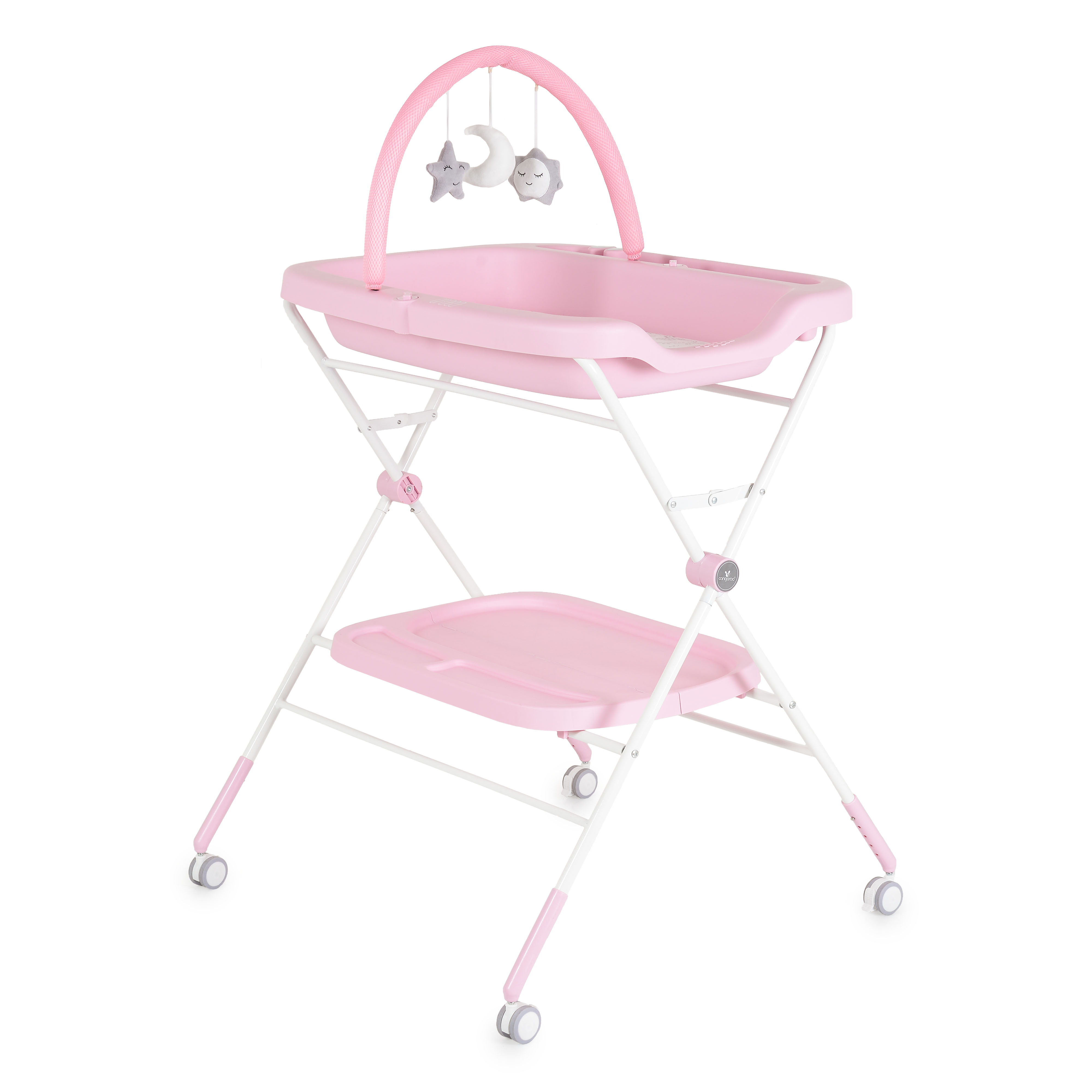 Multifunctional changing table Croco pink