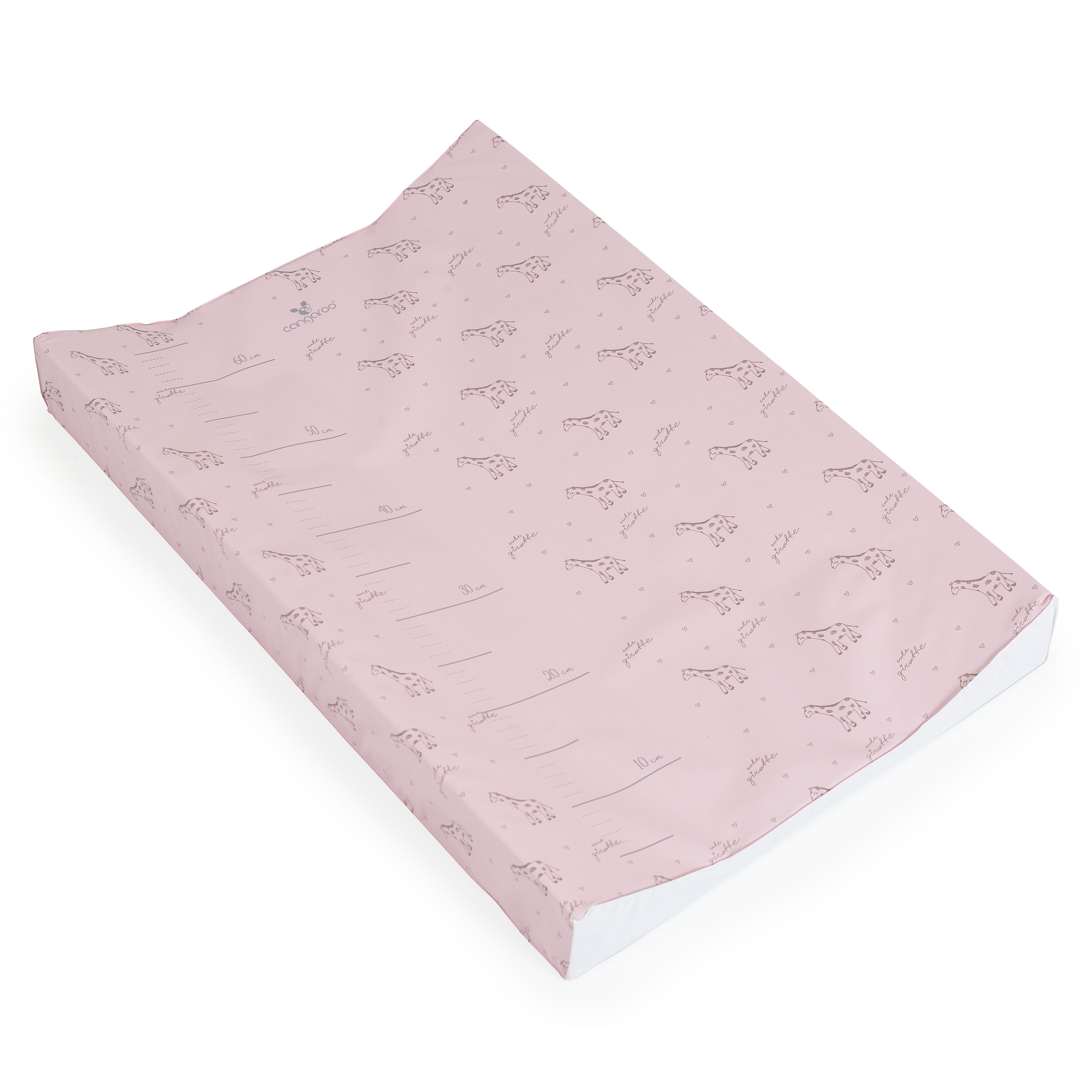 Soft changing mat 44x67 Pink Giraffe