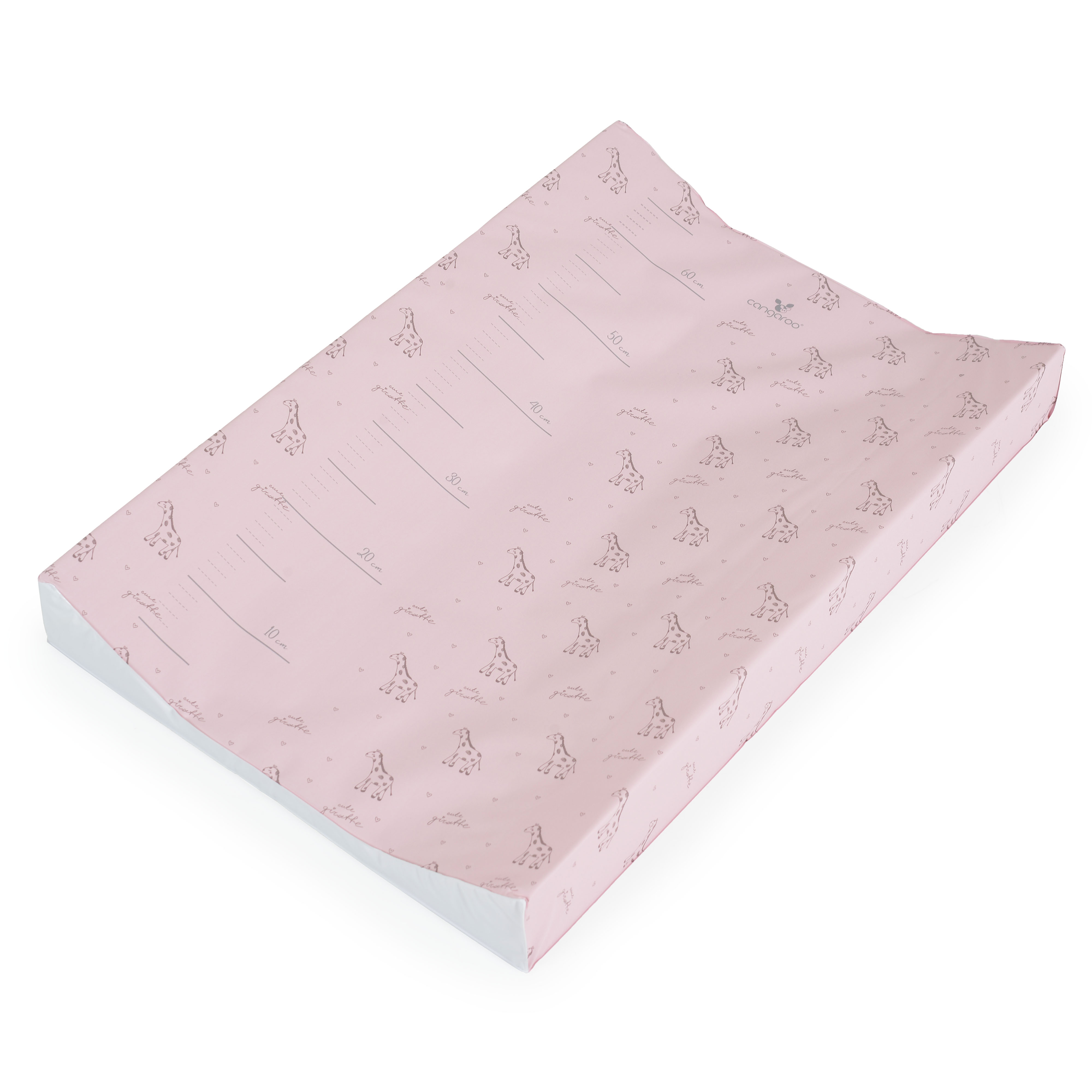 Soft changing mat 44x67 Pink Giraffe