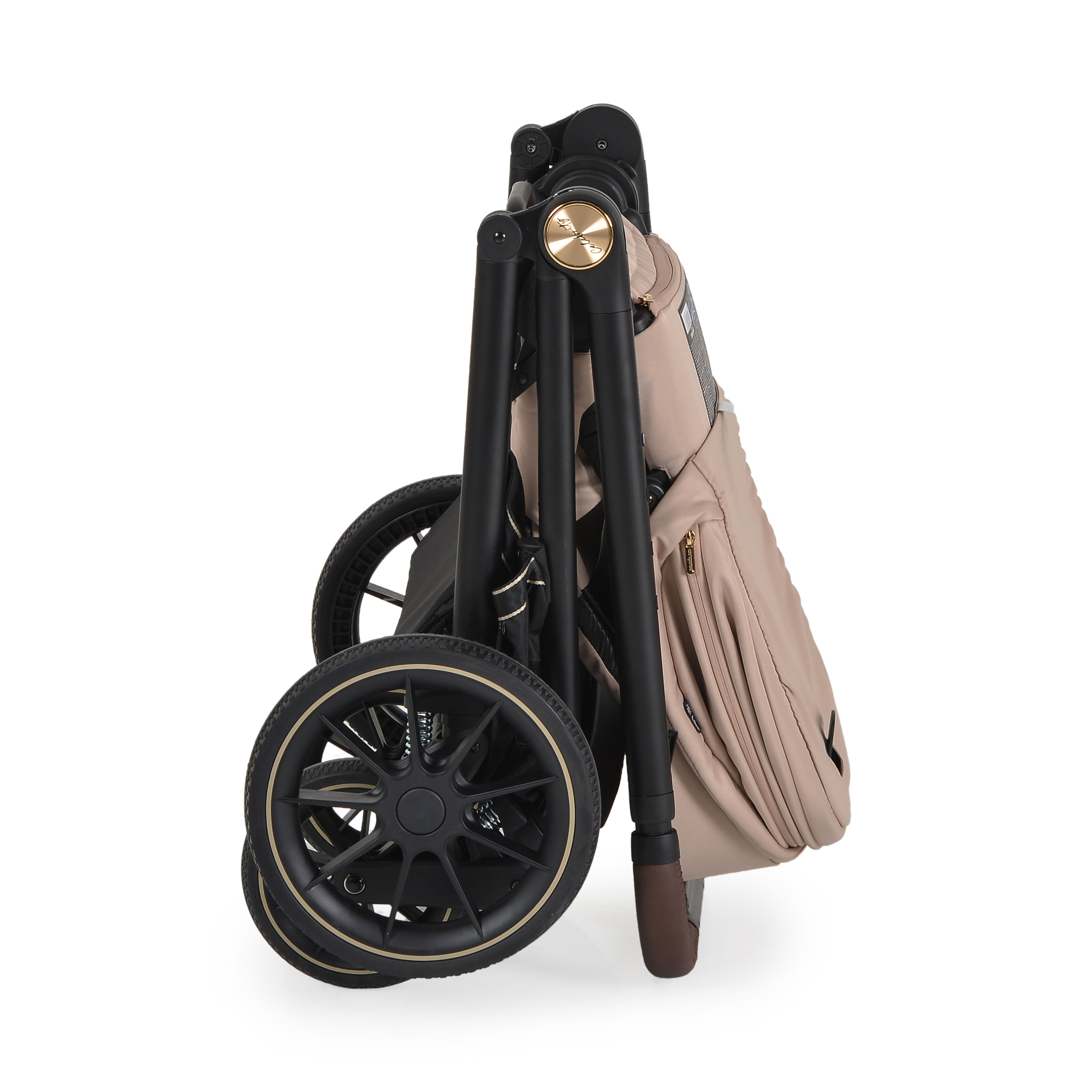 Celebrity Crepe-beige 2 in 1 combined stroller