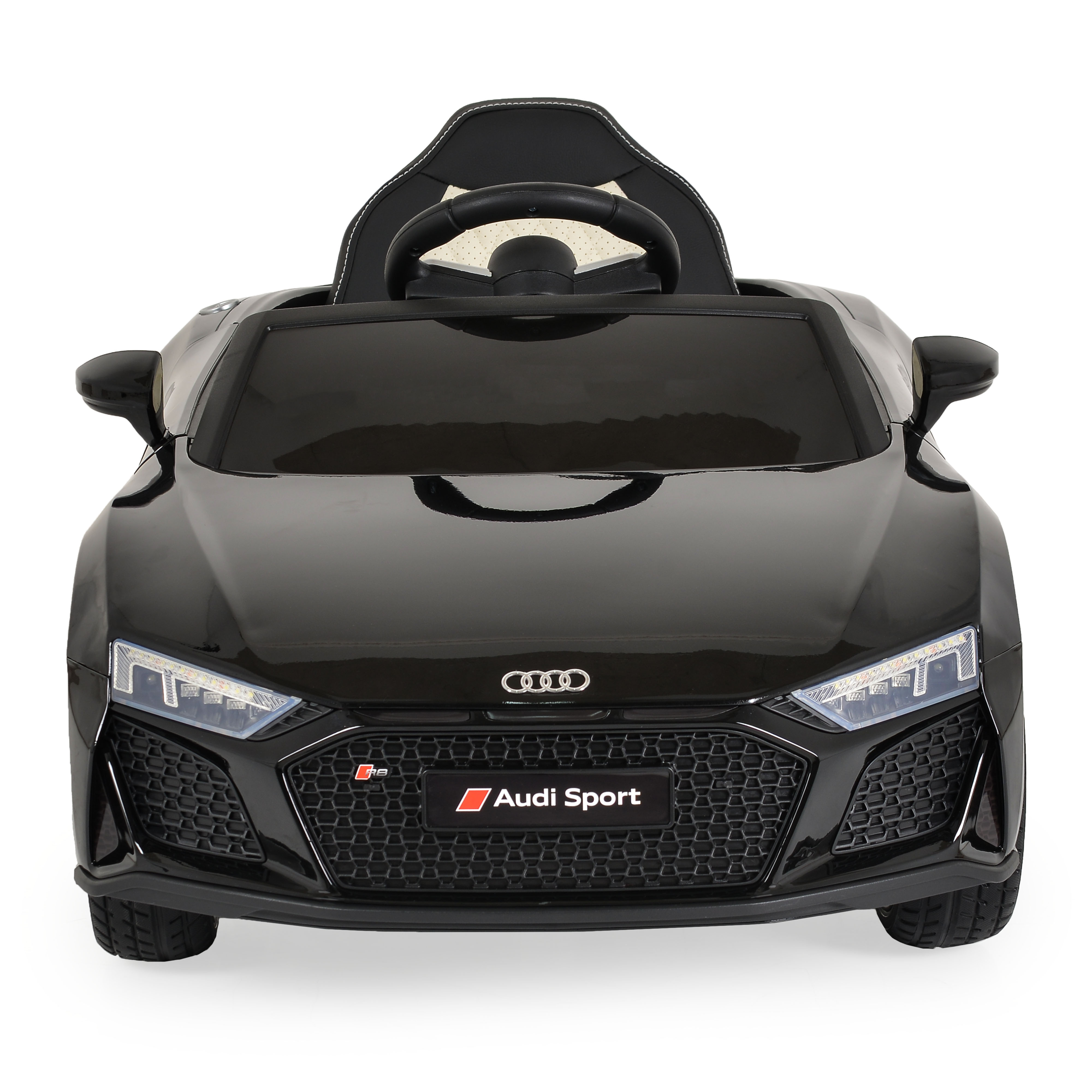 Battery car Audi R8 Spyder metallic black