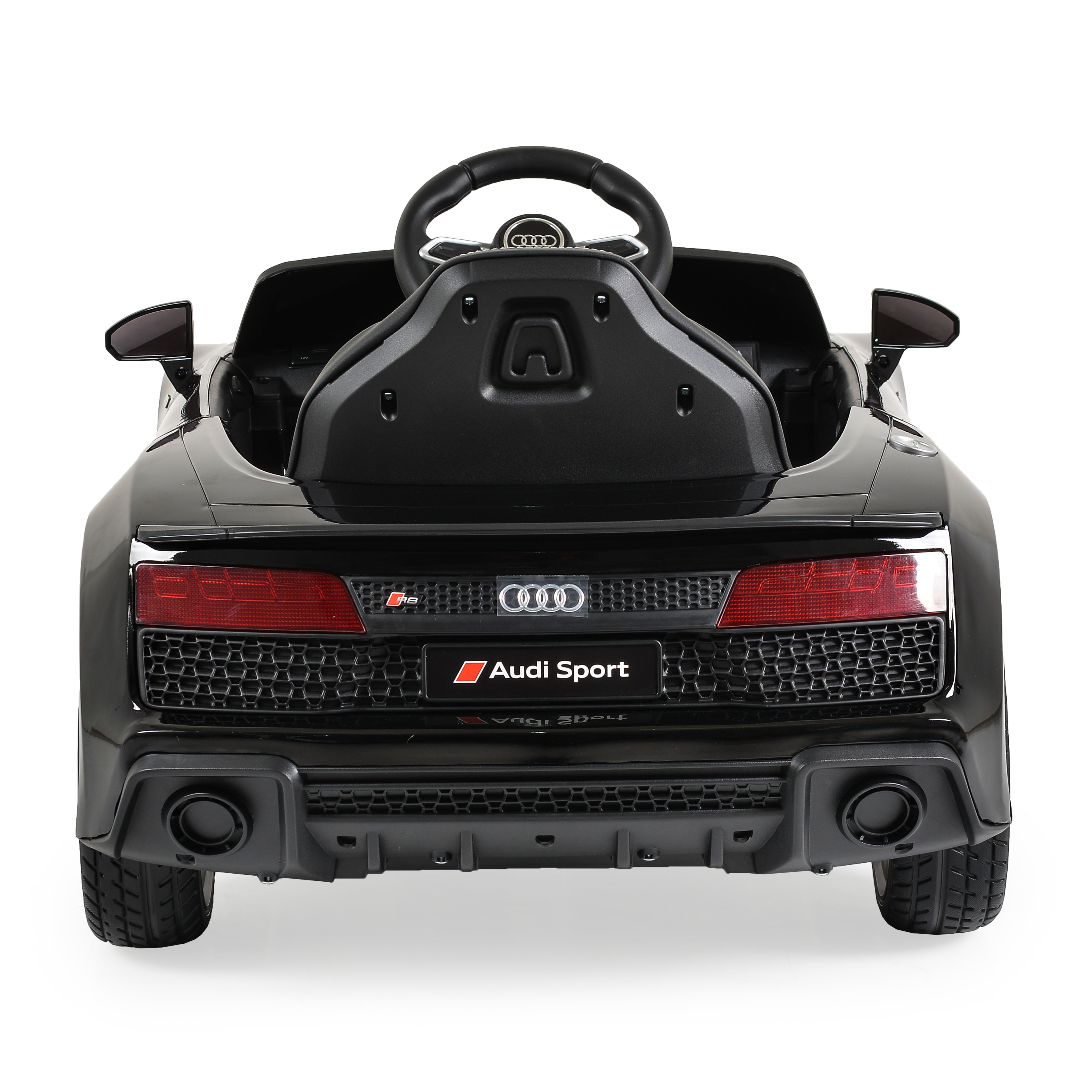 Battery car Audi R8 Spyder metallic black