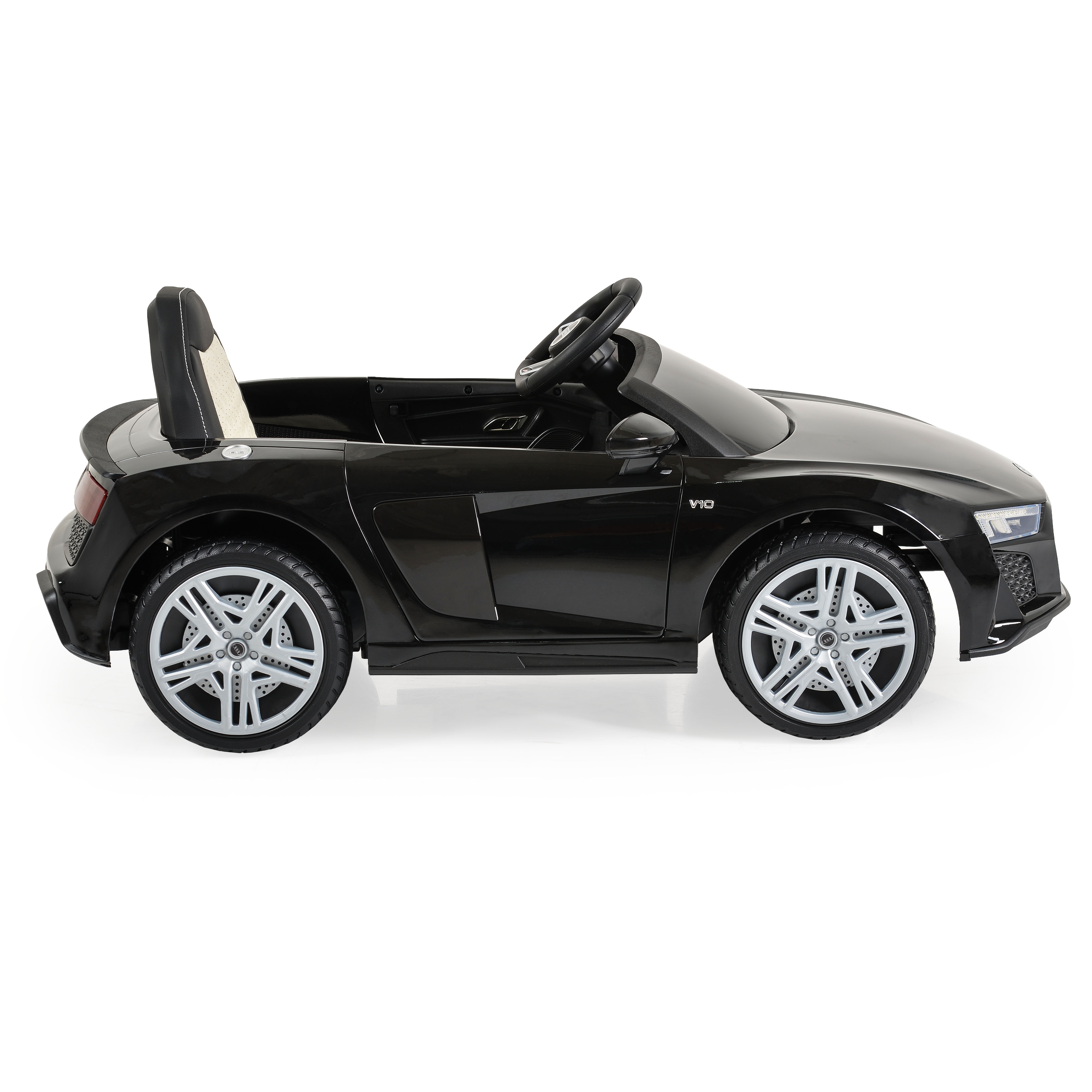 Battery car Audi R8 Spyder metallic black