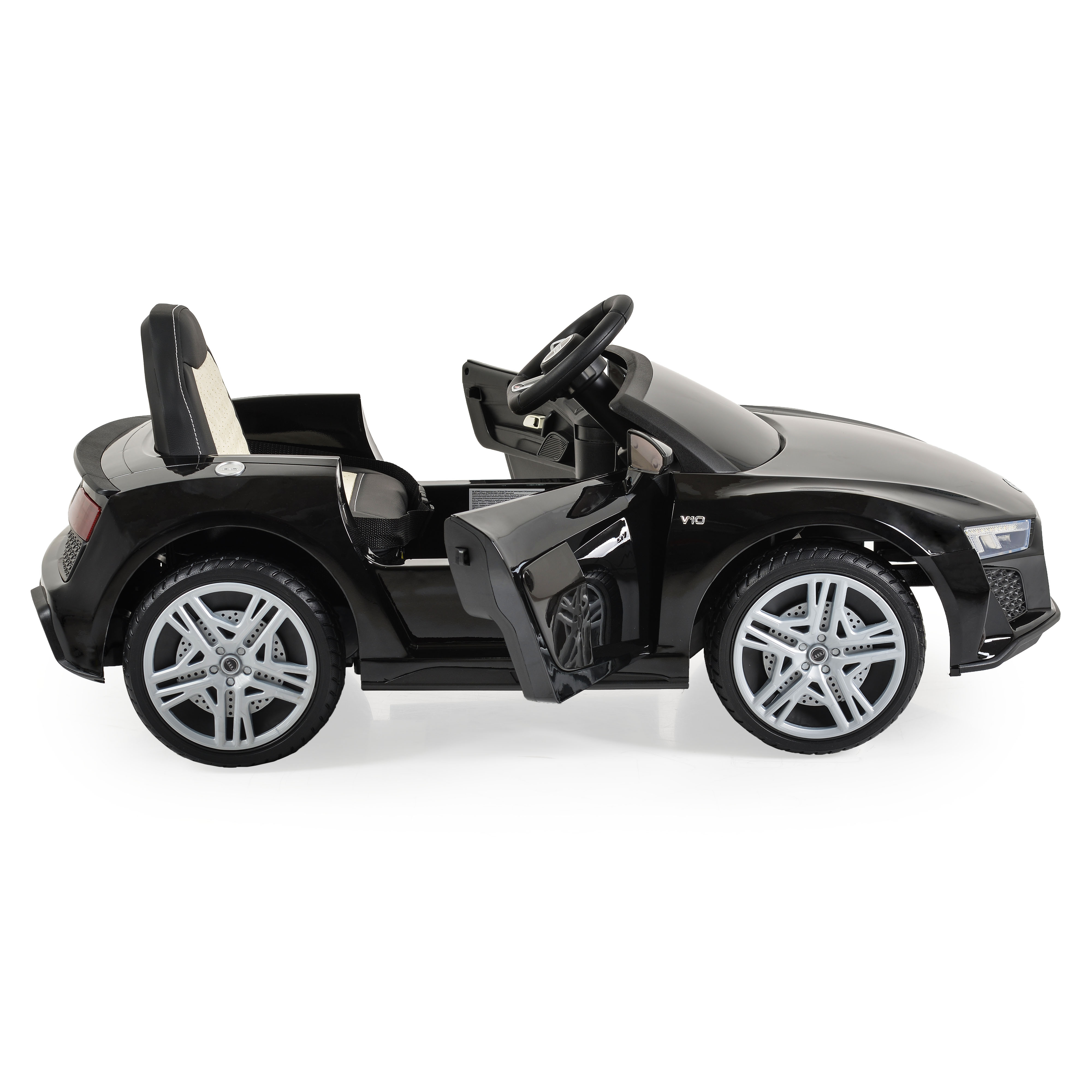 Battery car Audi R8 Spyder metallic black