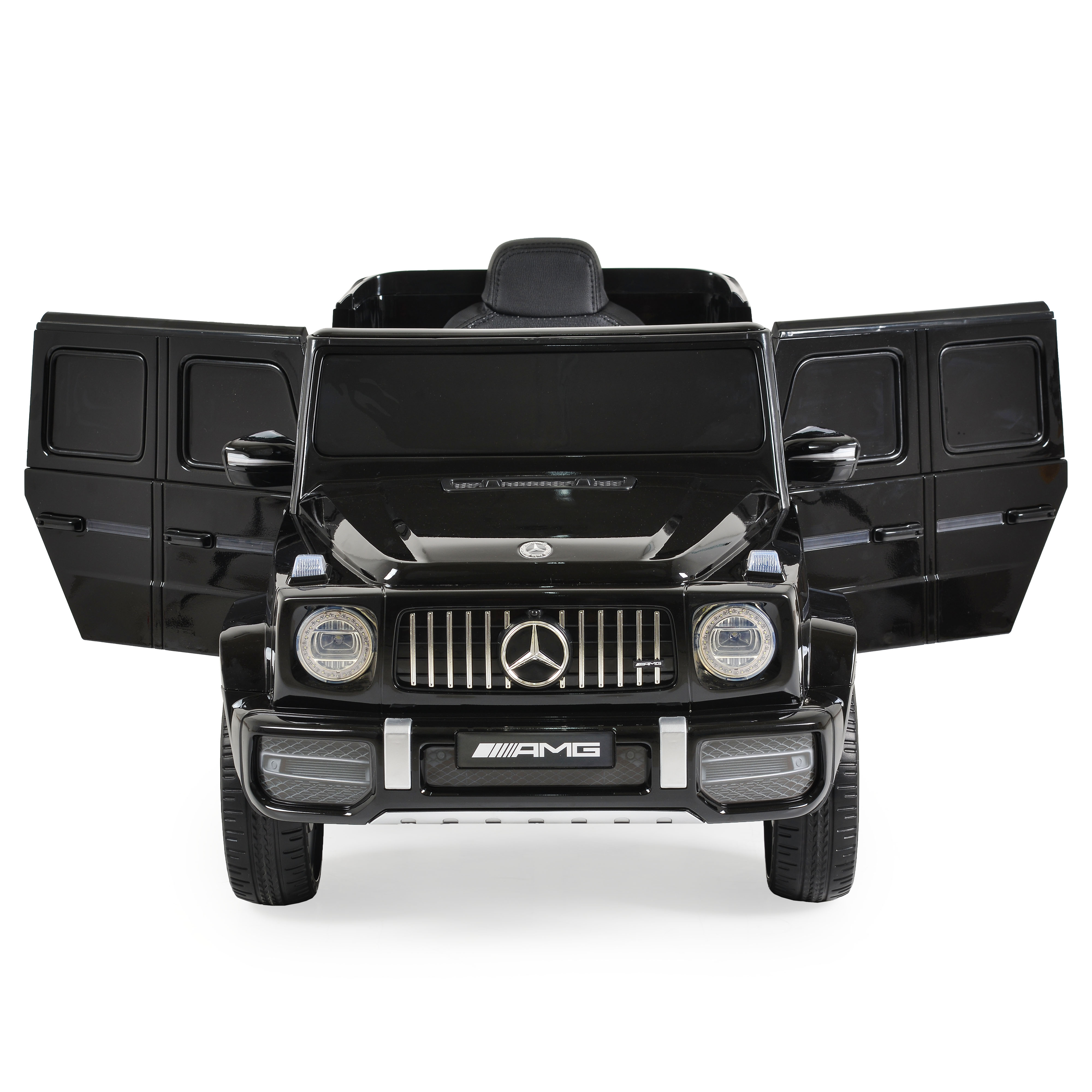 Battery-powered SUV Mercedes-AMG G63 metallic black