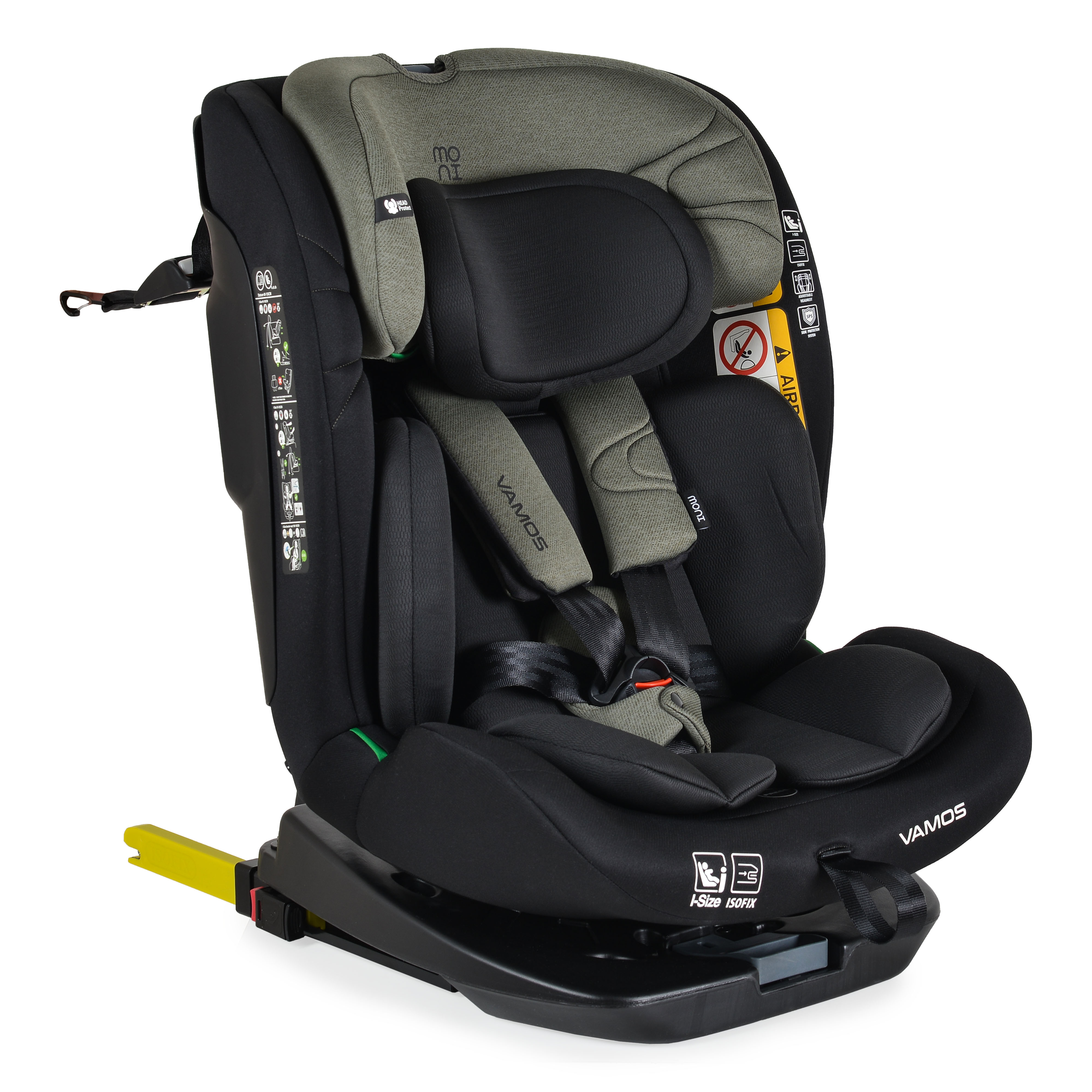 Car seat Vamos 40-150cm Military-green
