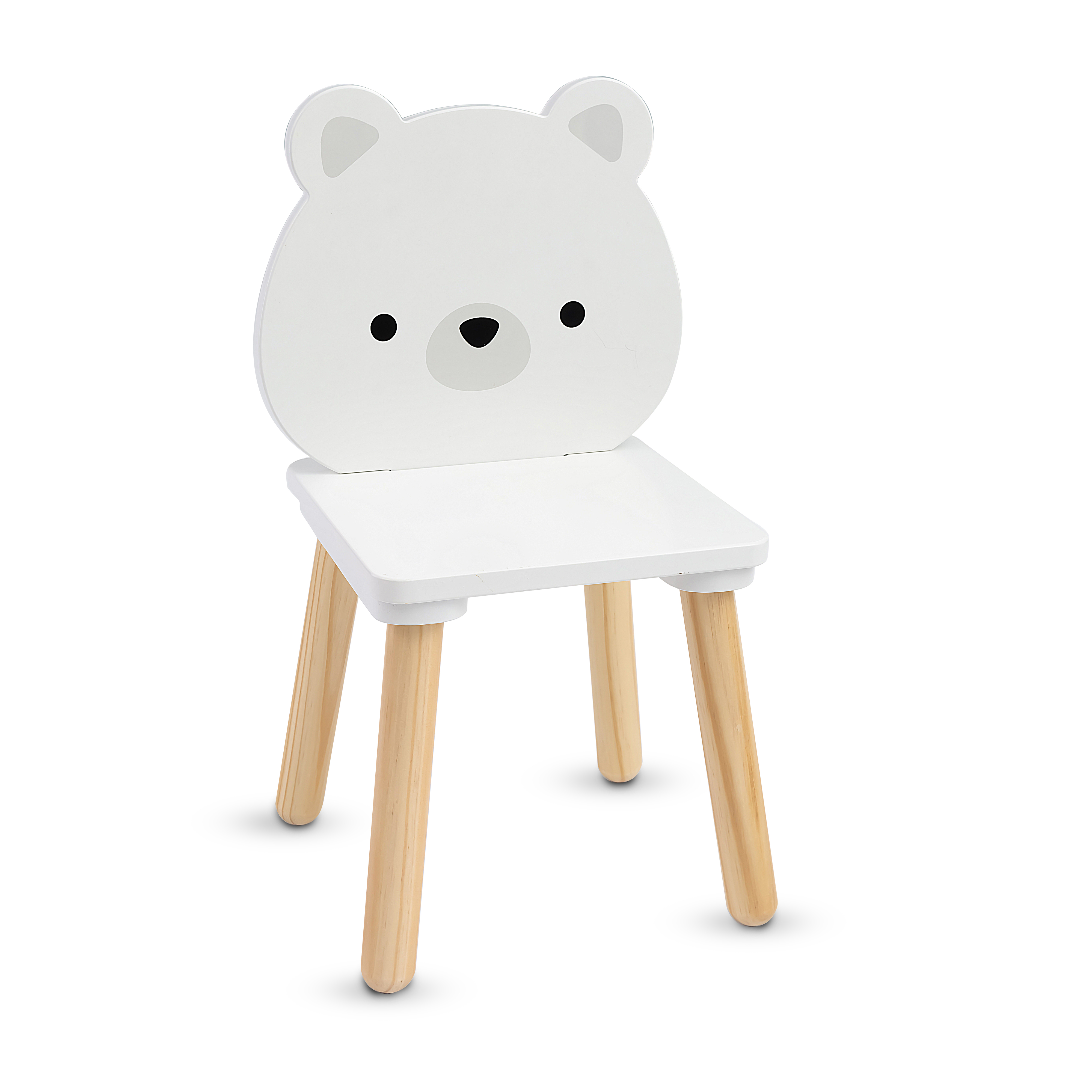 Wooden table with 2 chairs White Bears