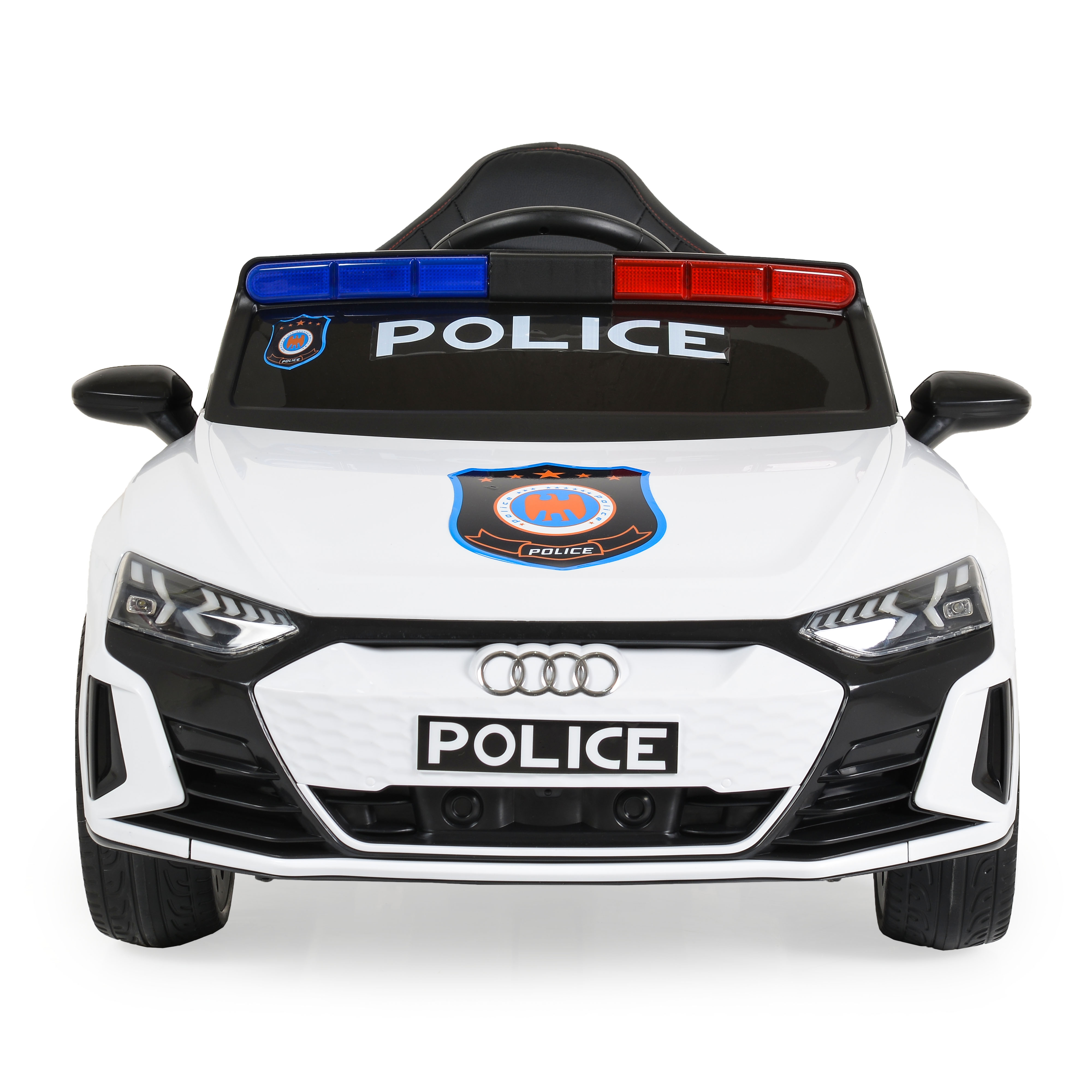 Battery car Audi RS e-tron 717 white police