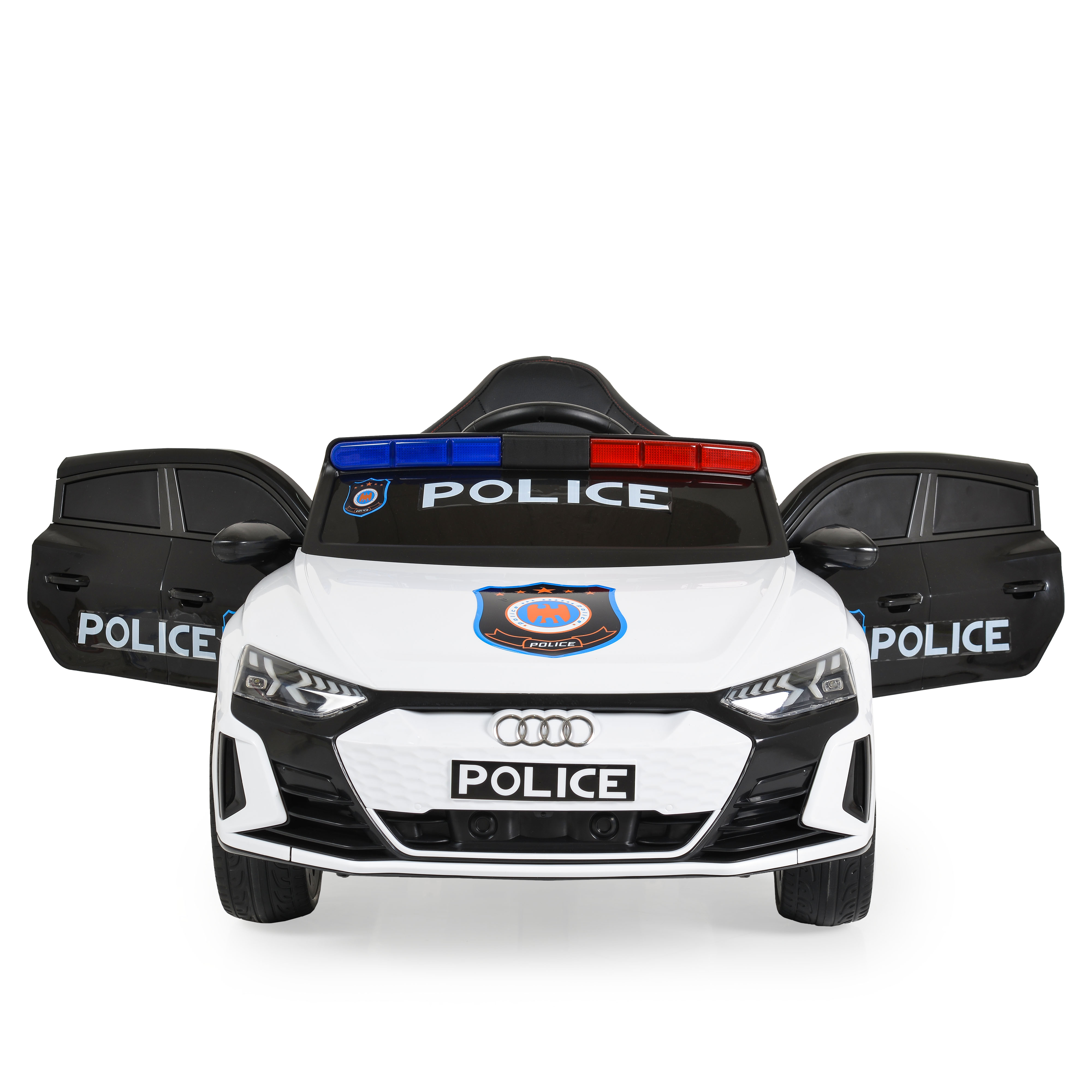Battery car Audi RS e-tron 717 white police