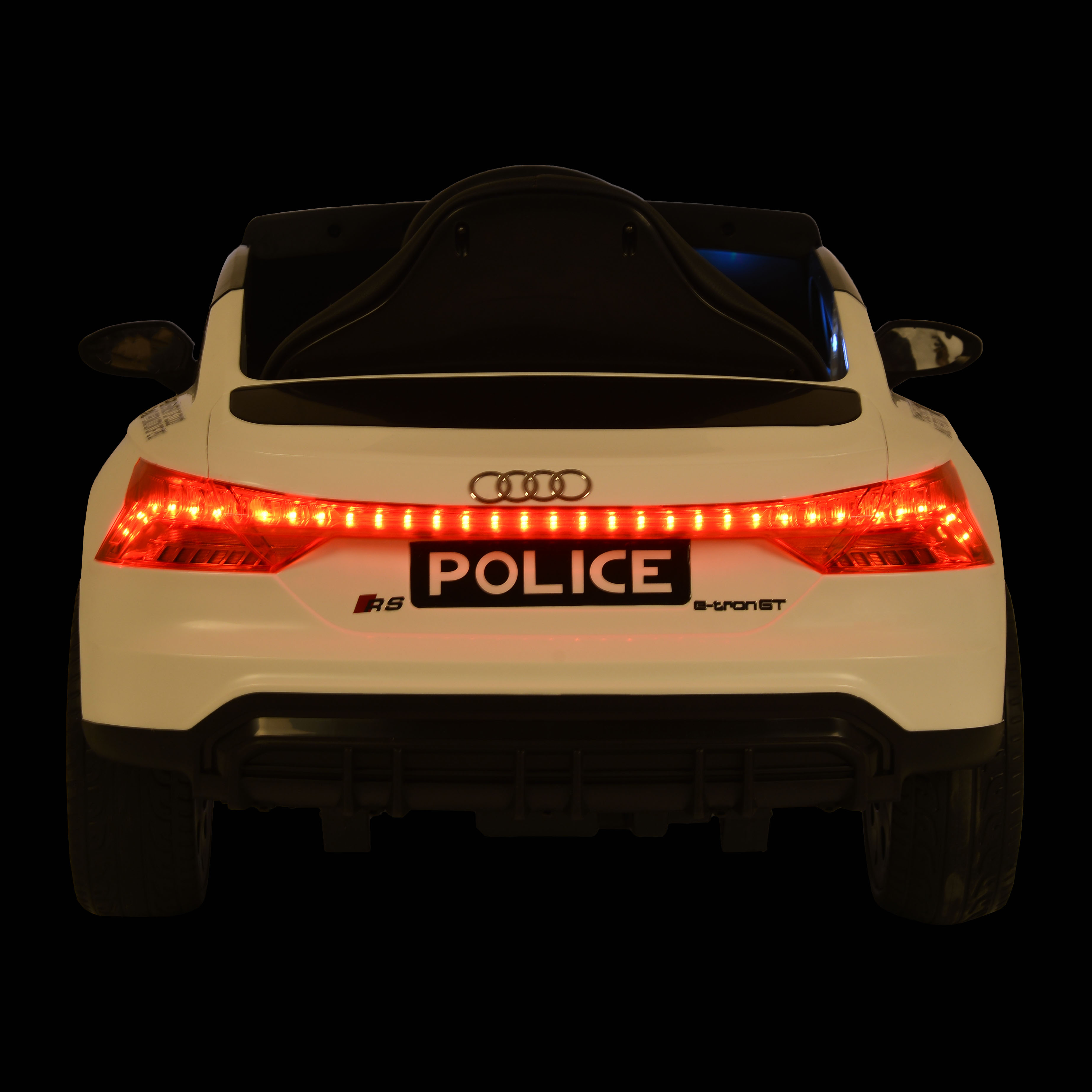 Battery car Audi RS e-tron 717 white police