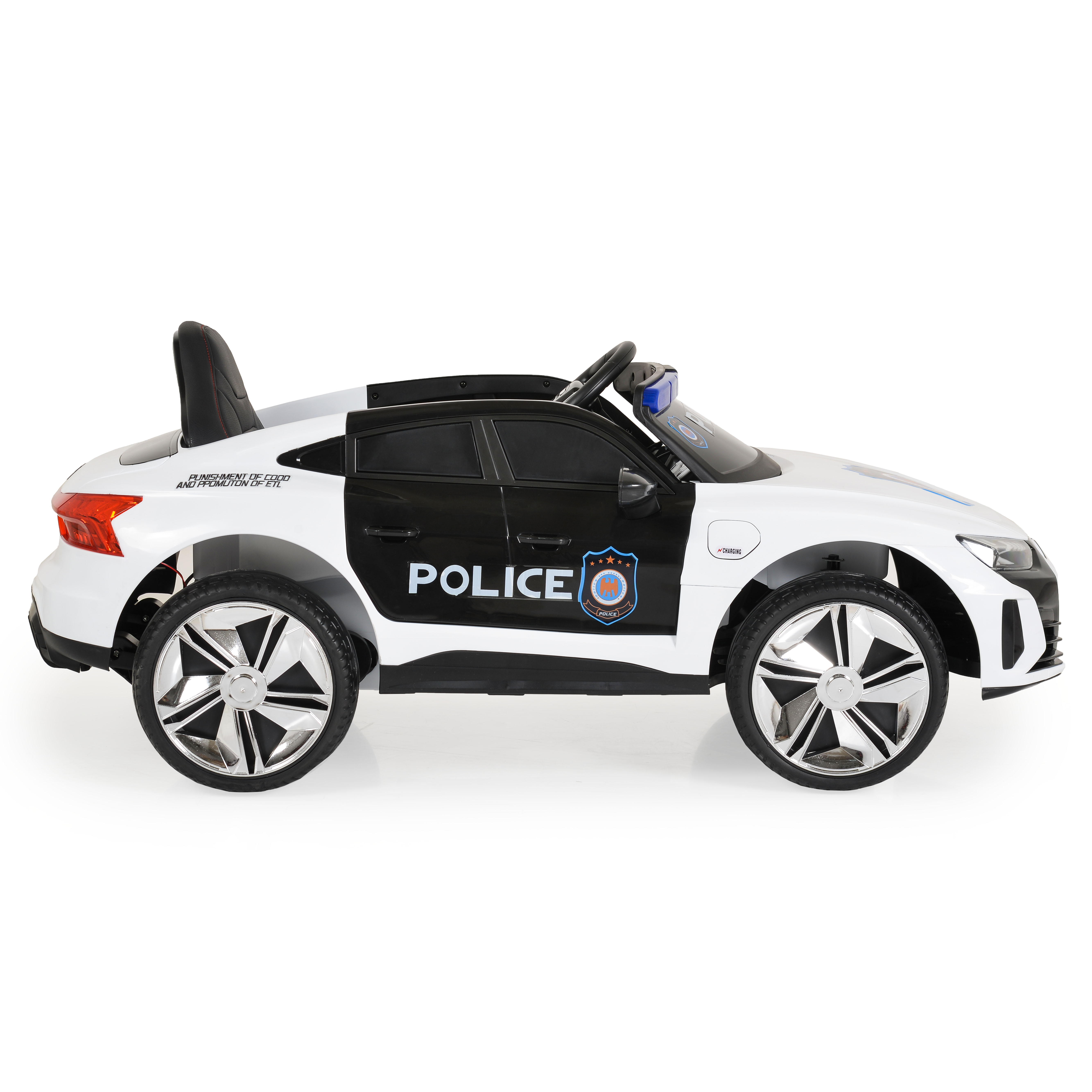 Battery car Audi RS e-tron 717 white police
