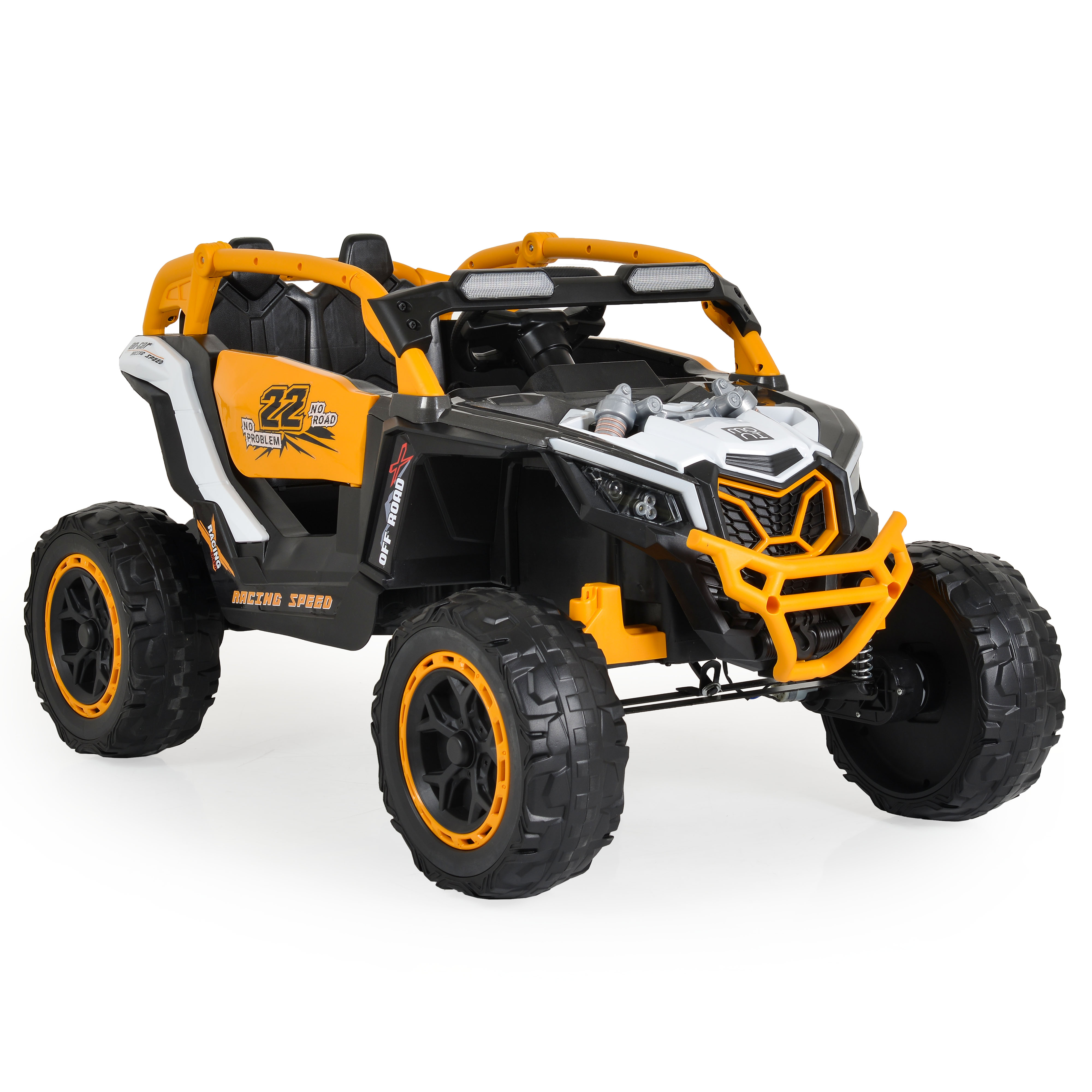 Battery-powered jeep Kansas white
