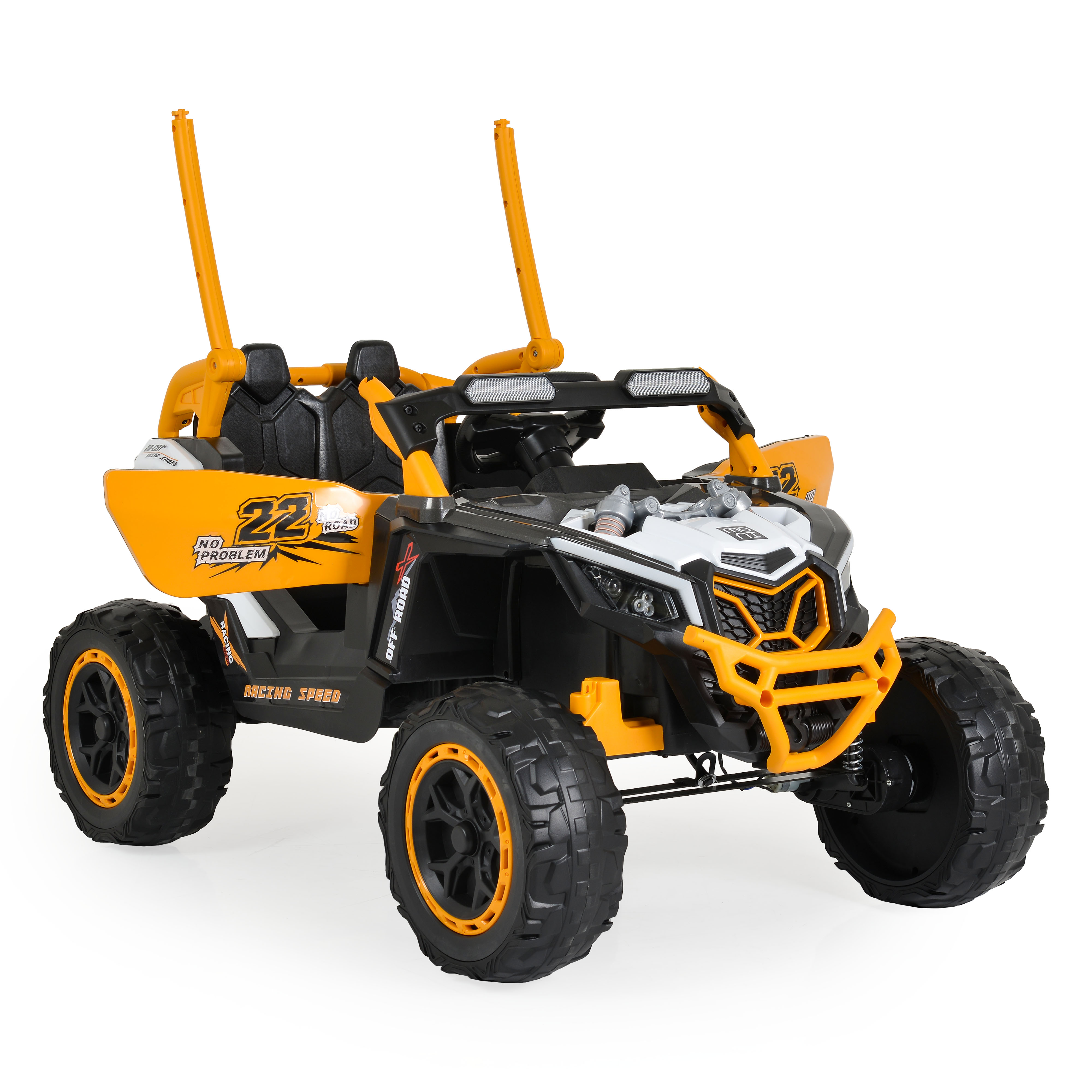 Battery-powered jeep Kansas white
