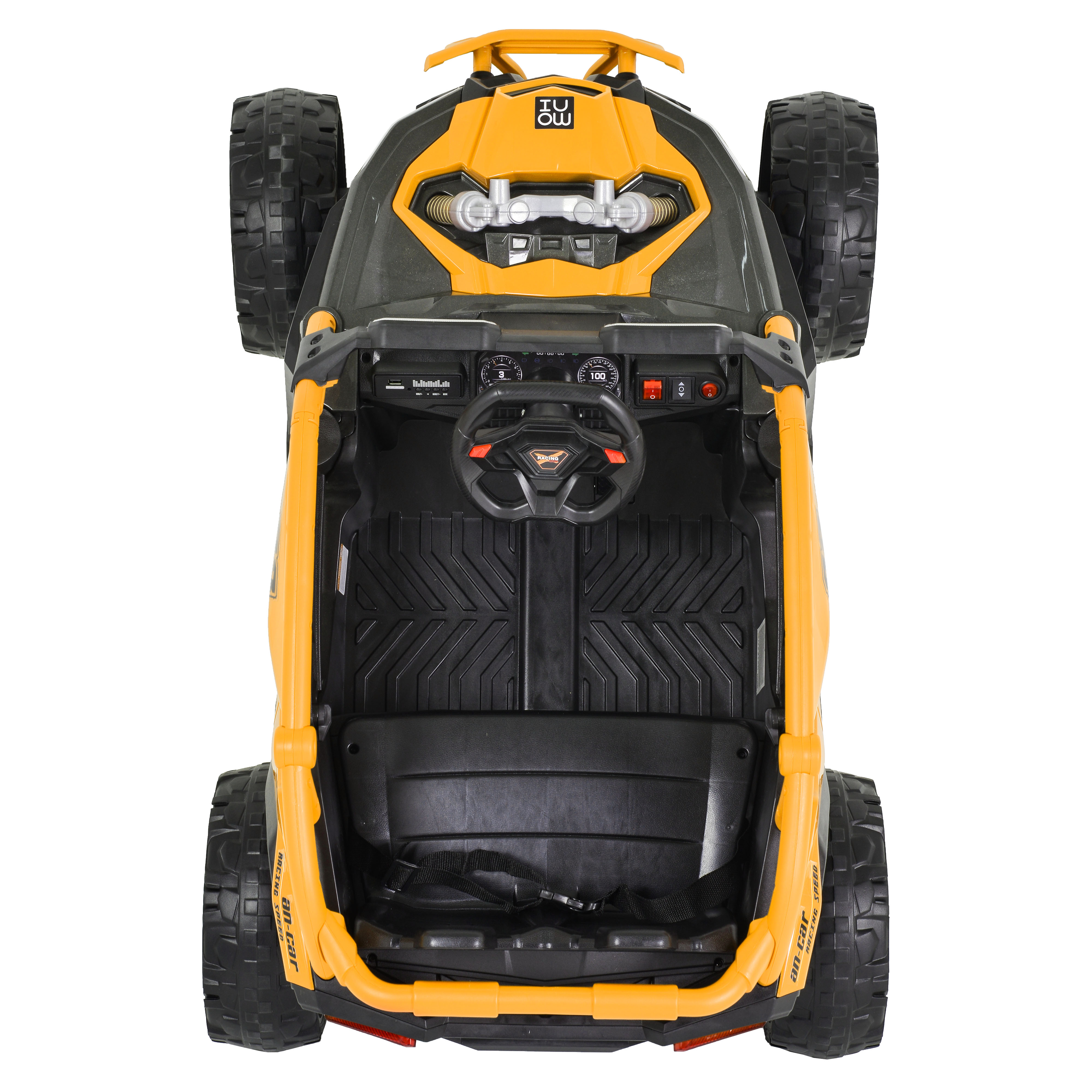 Battery-powered jeep Kansas orange
