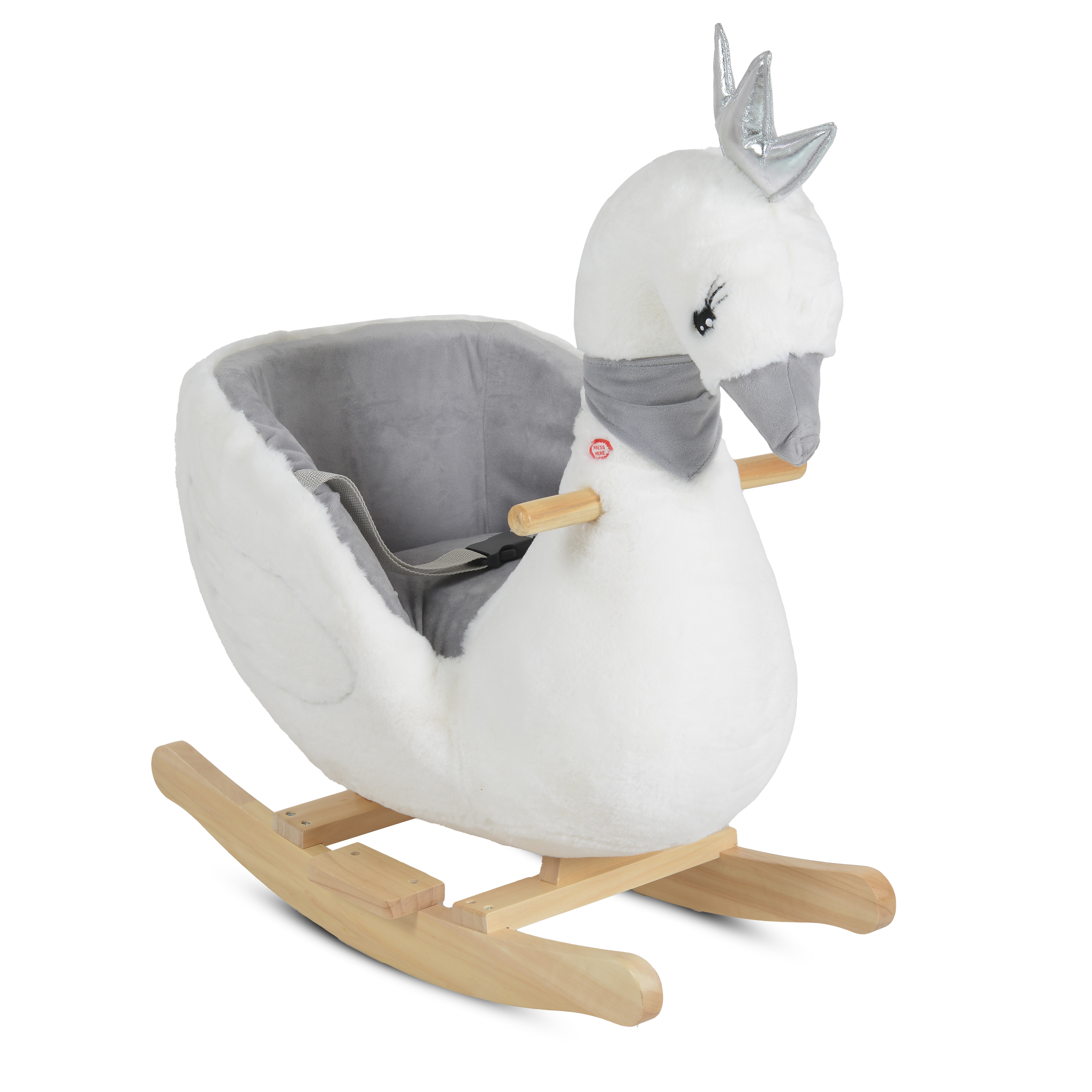 Swan plush swing