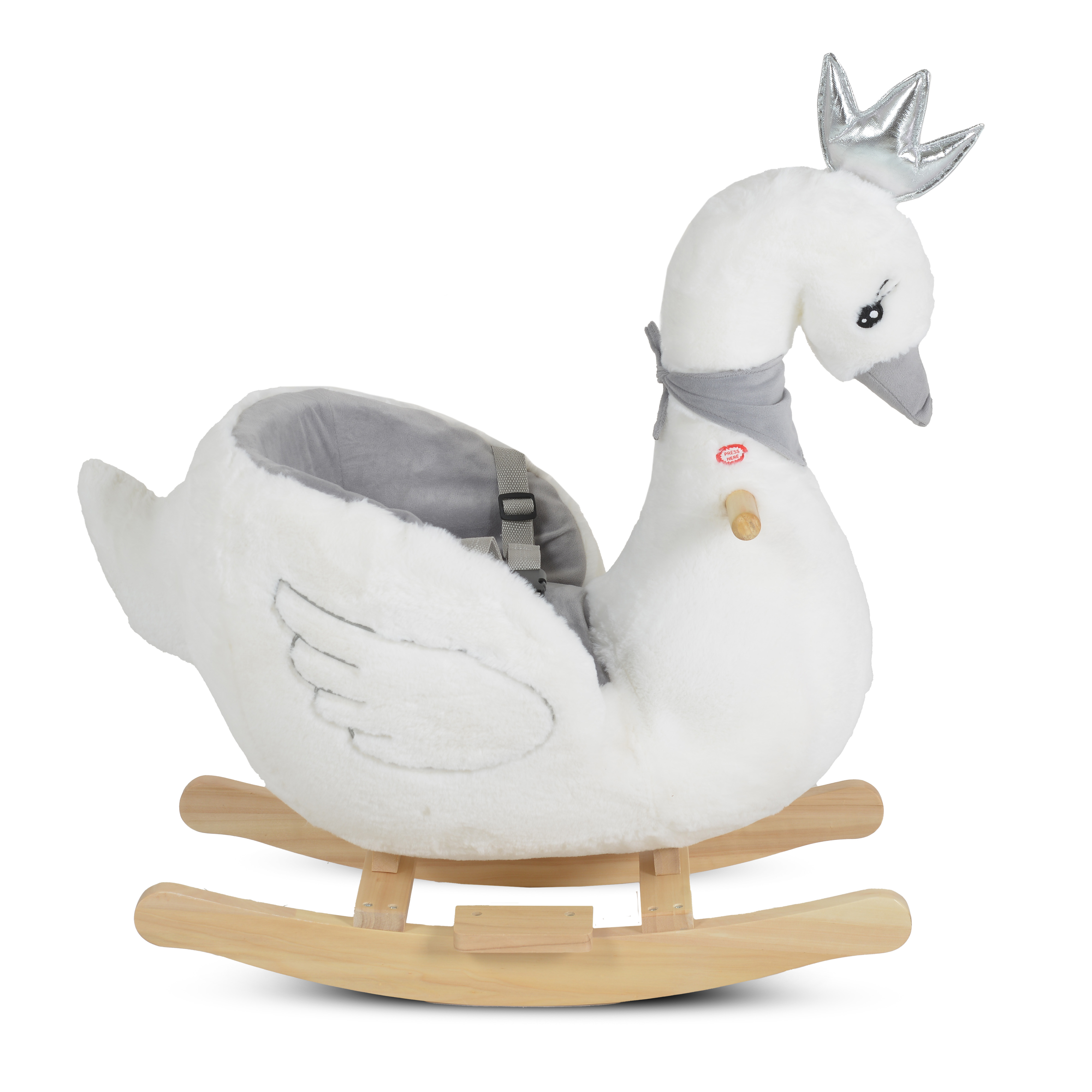 Swan plush swing