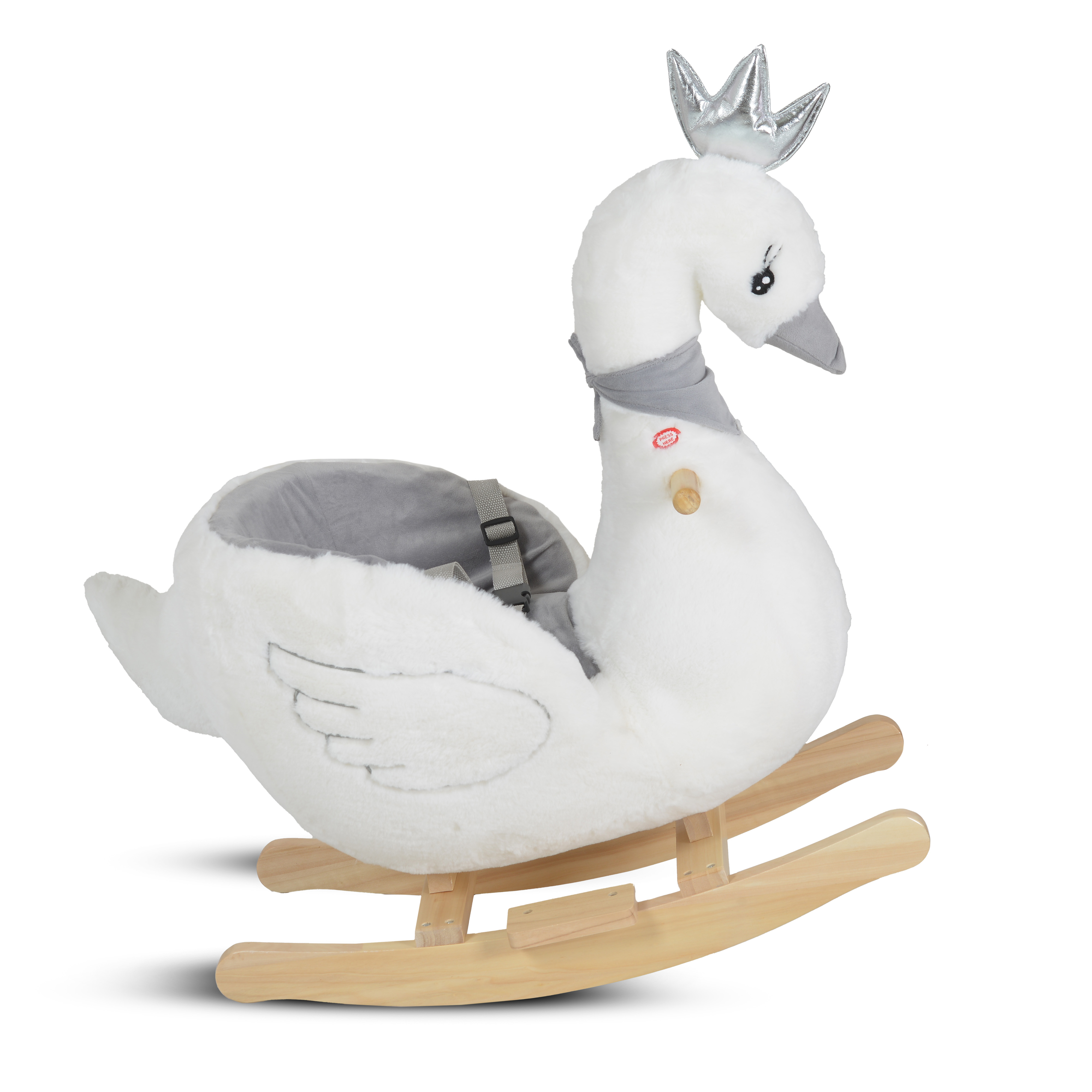 Swan plush swing