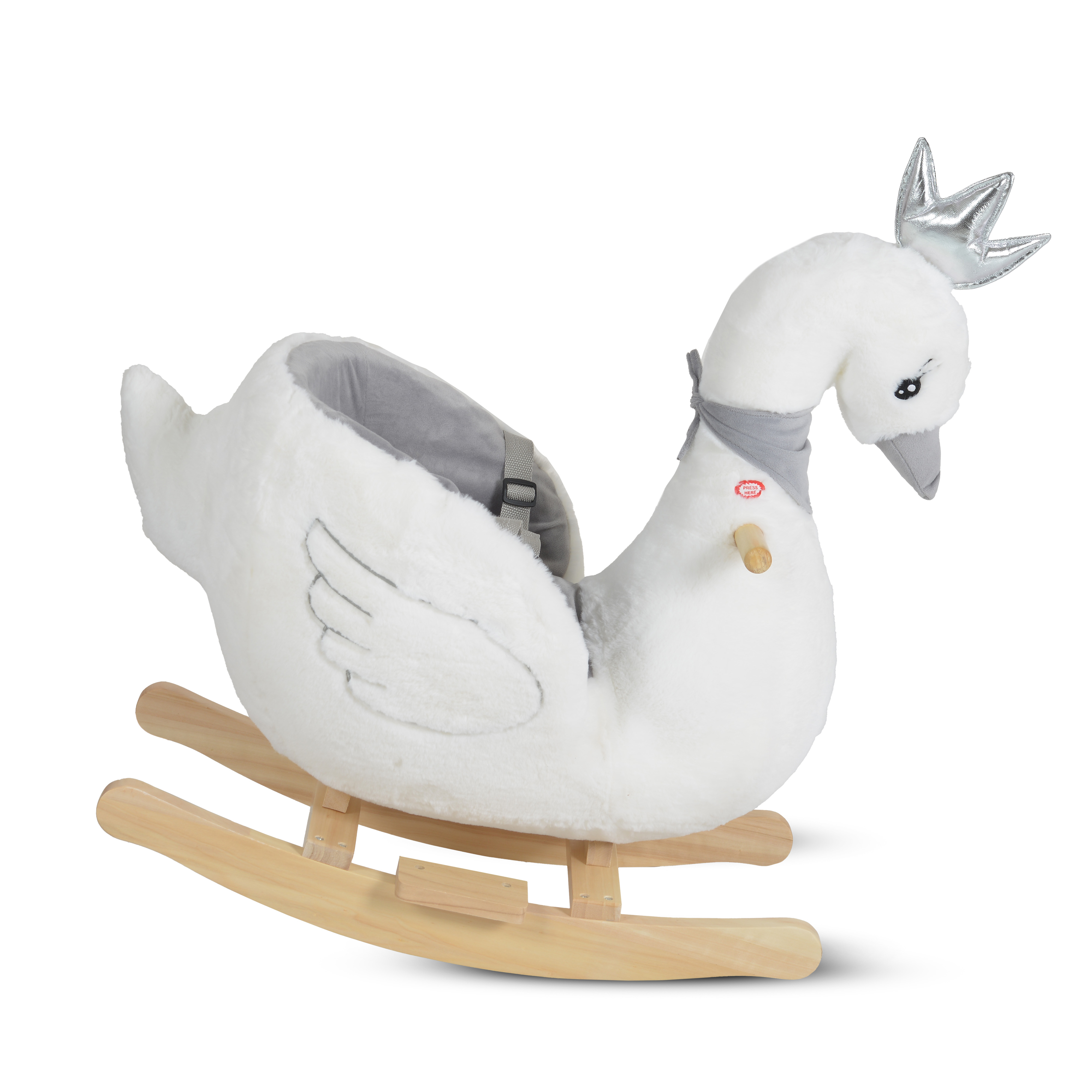 Swan plush swing