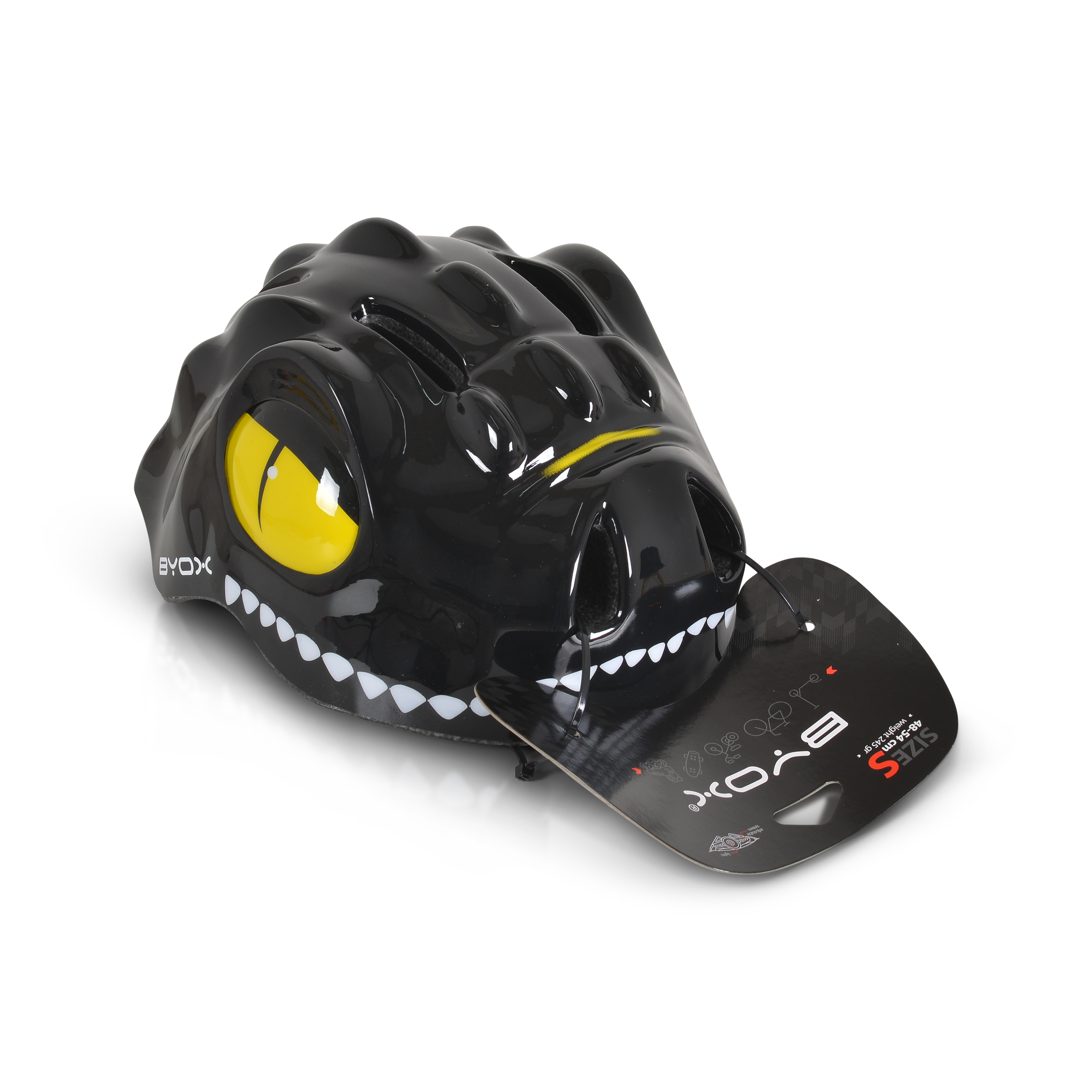 Helmet Y27 (48-54 cm) Dino-black
