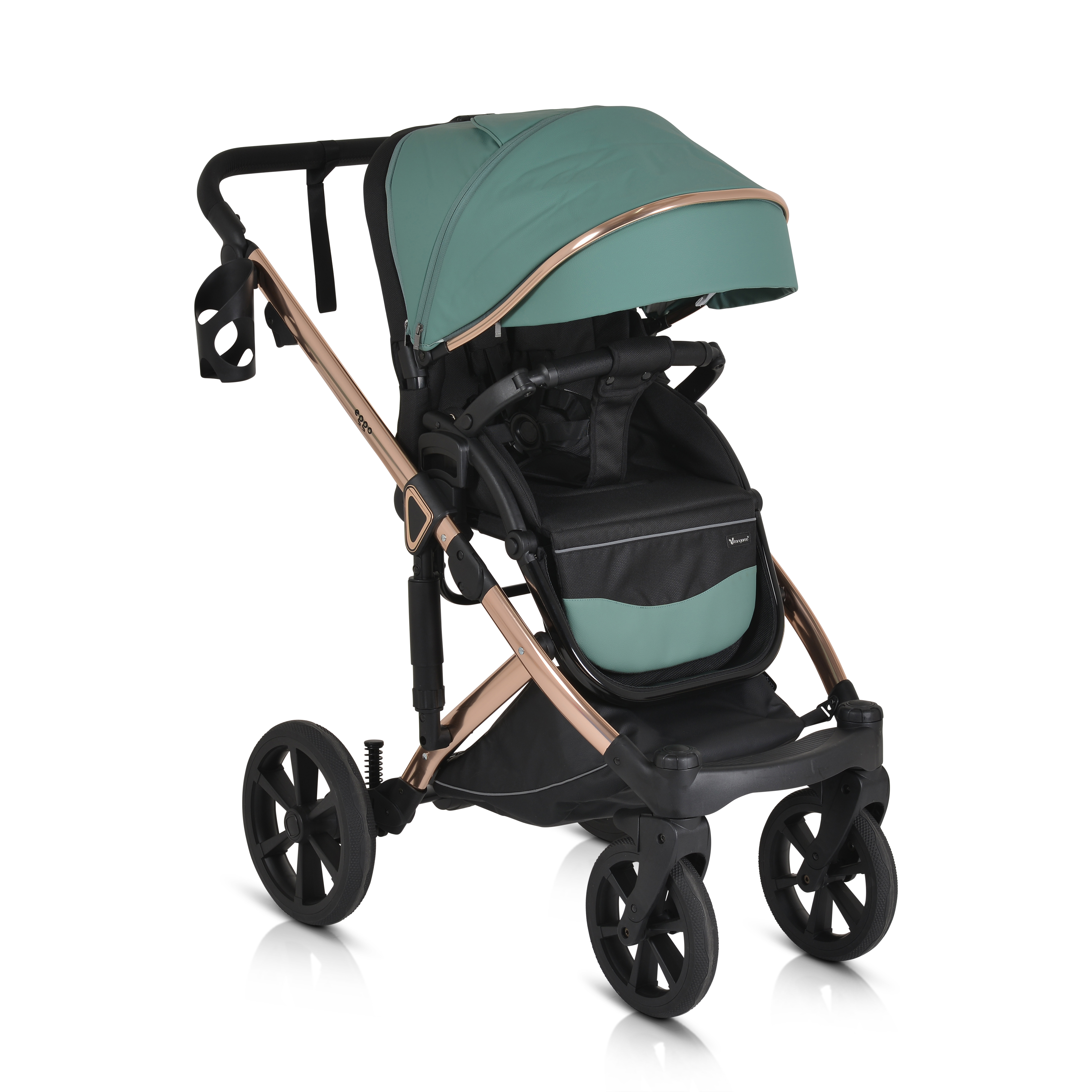 Eggo Emerald-blue 3 in 1 combined stroller