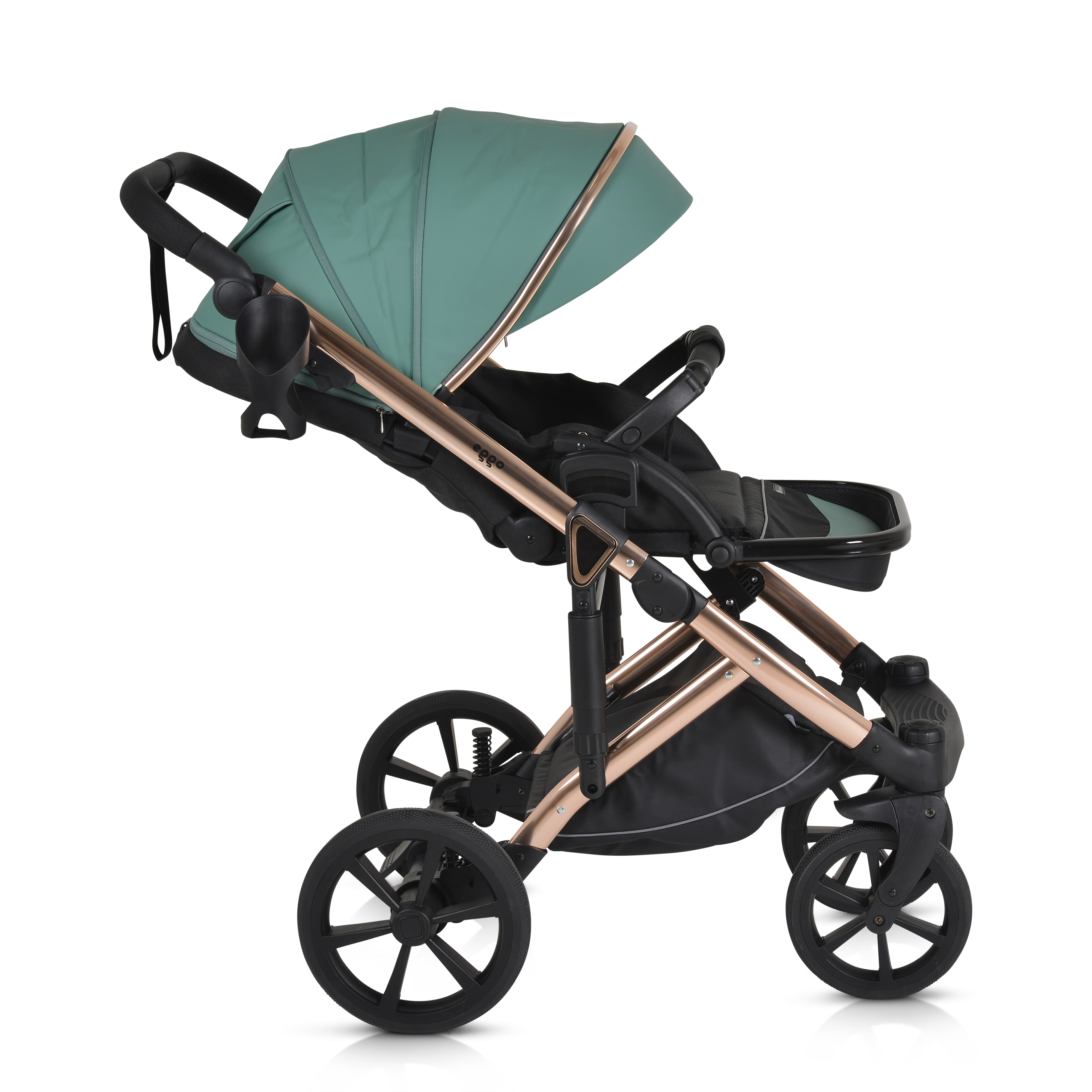 Eggo Emerald-blue 3 in 1 combined stroller