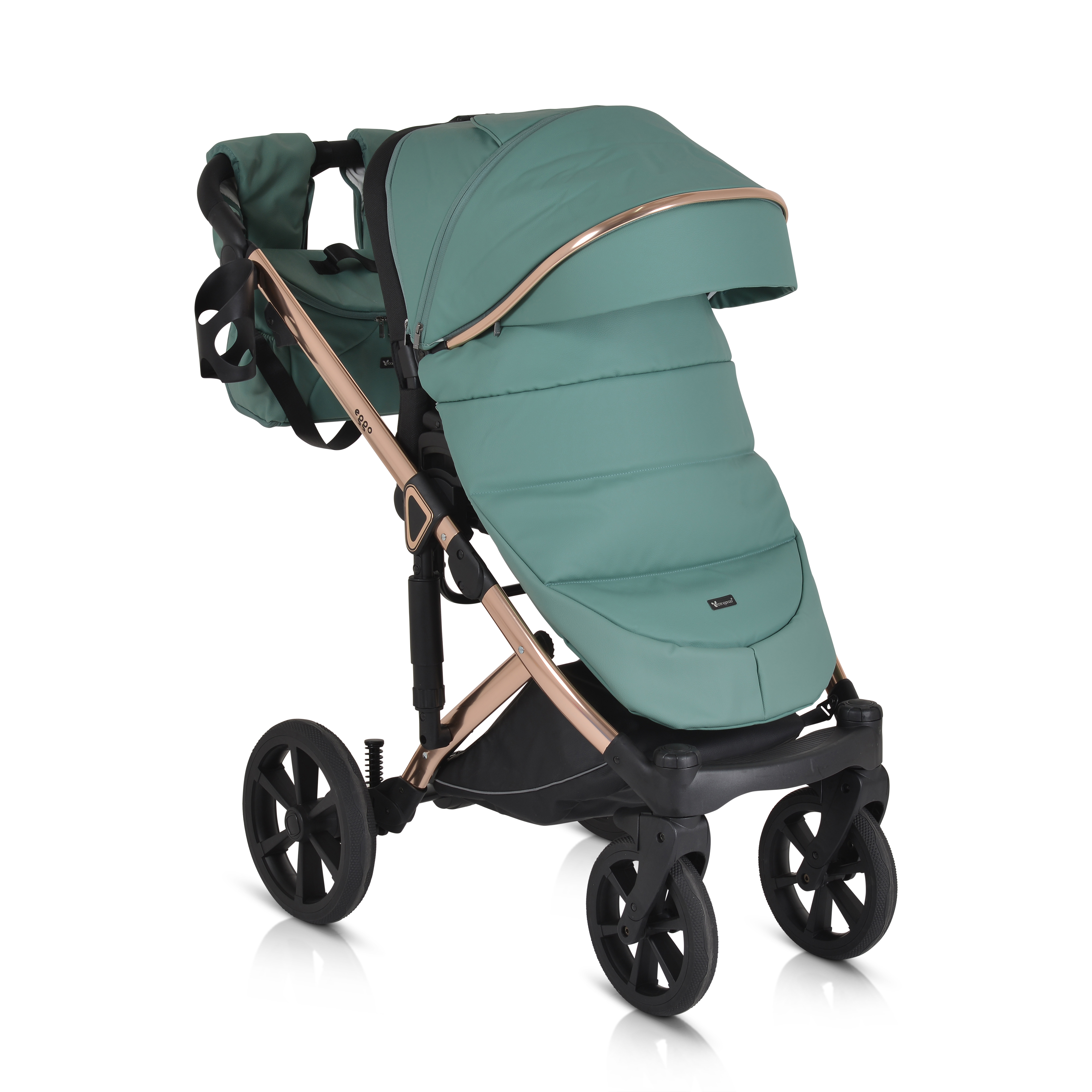 Eggo Emerald-blue 3 in 1 combined stroller