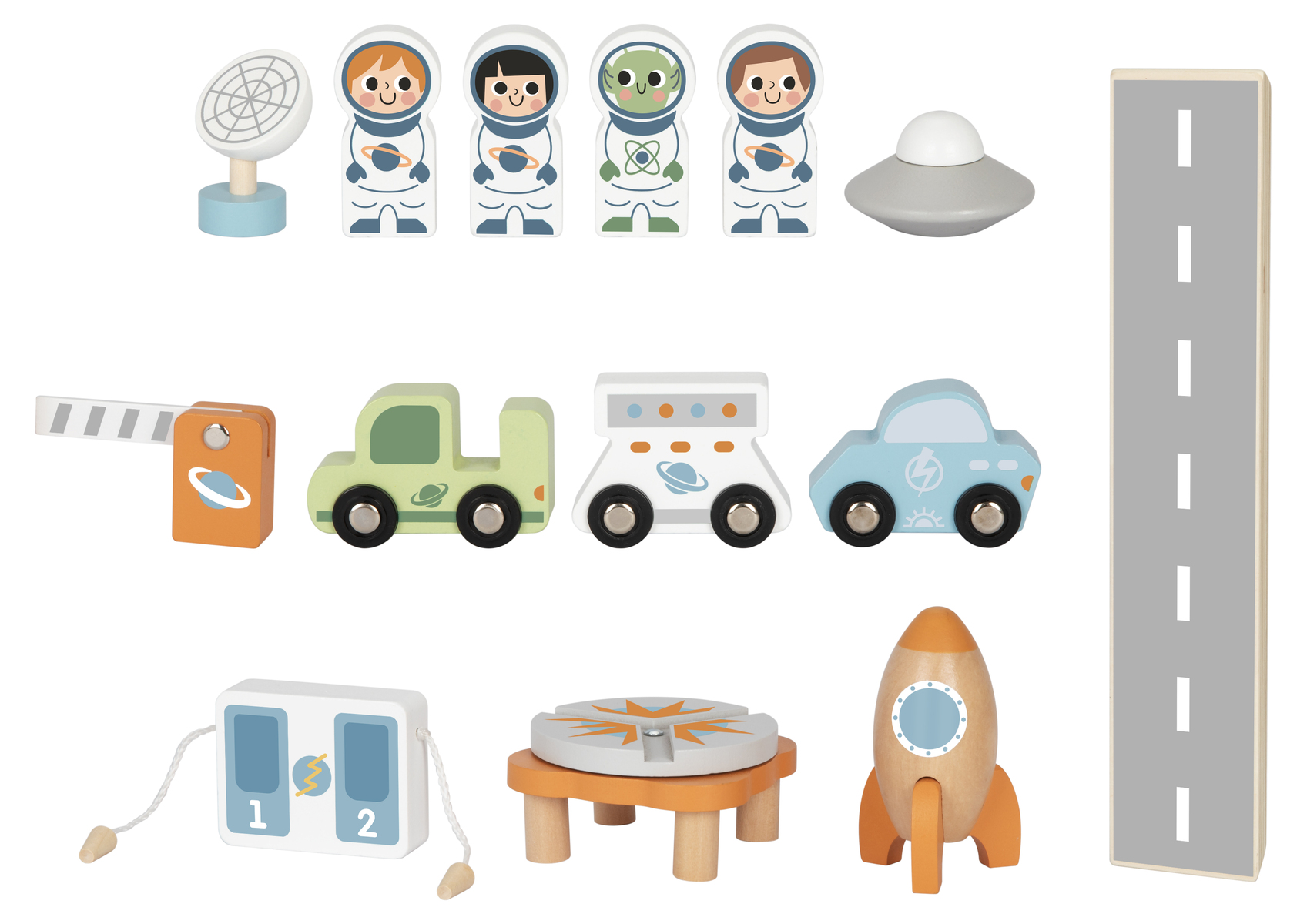 Wooden track Space Station TJ903