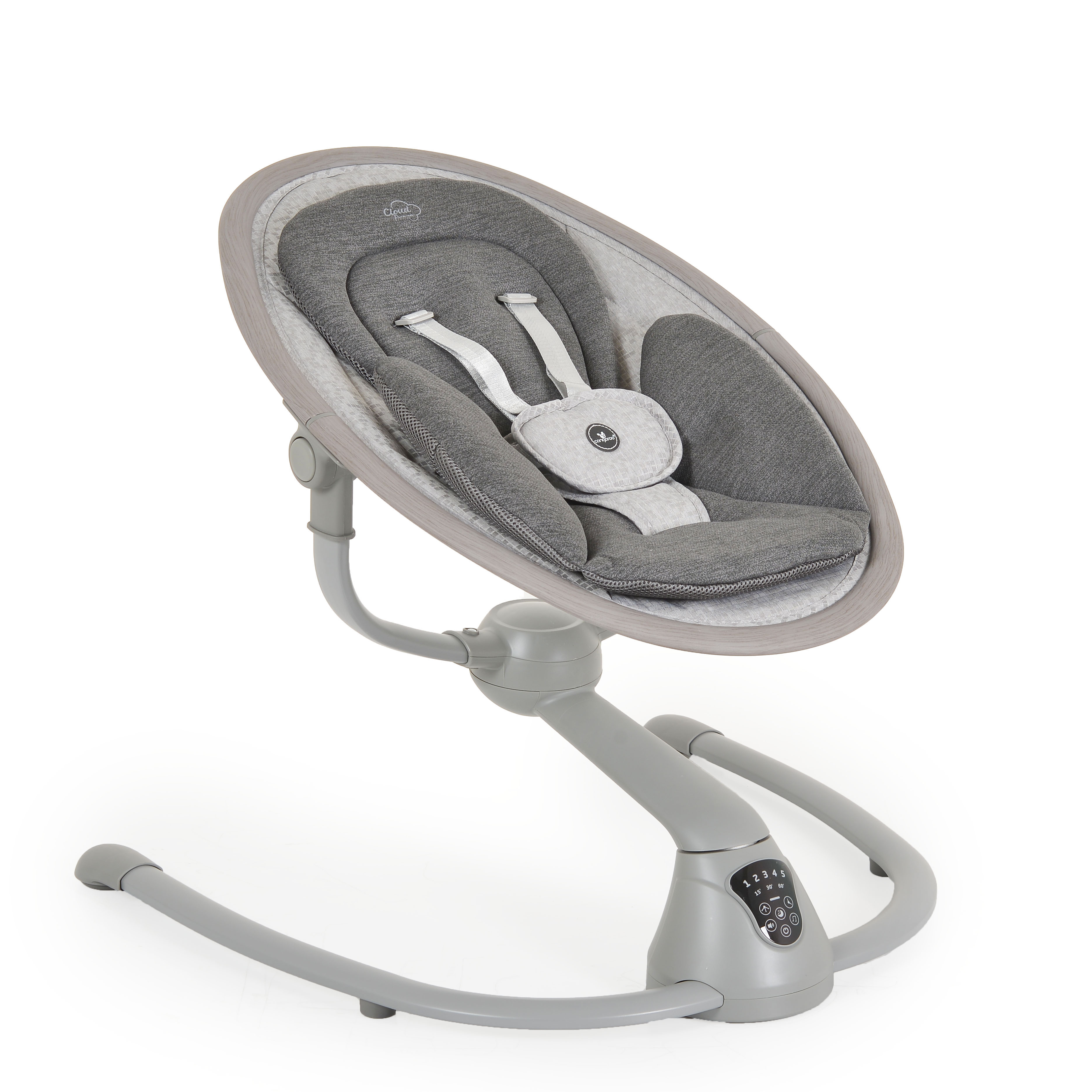 Електрическа люлка Cloud Premium + светлосив