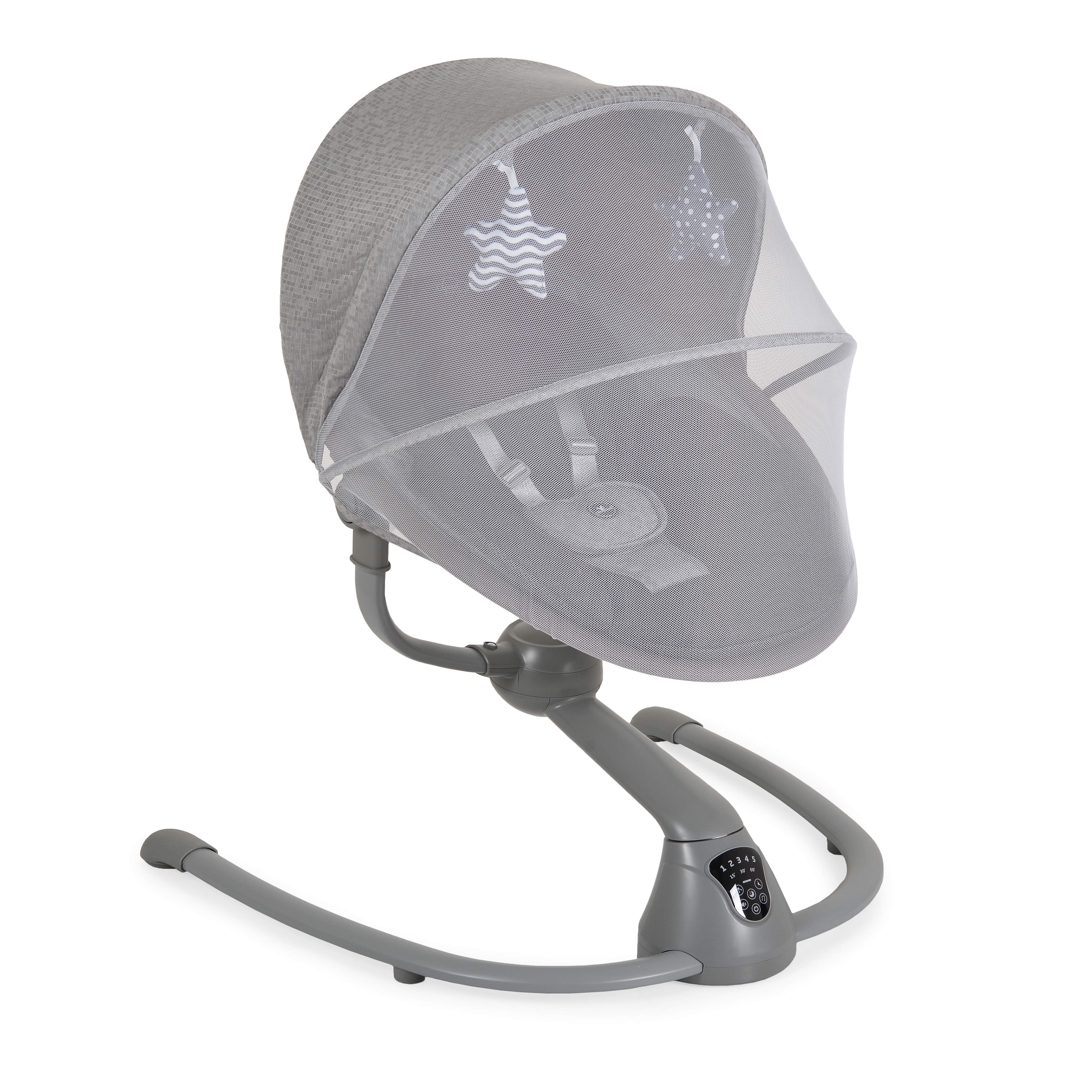Електрическа люлка Cloud Premium + светлосив