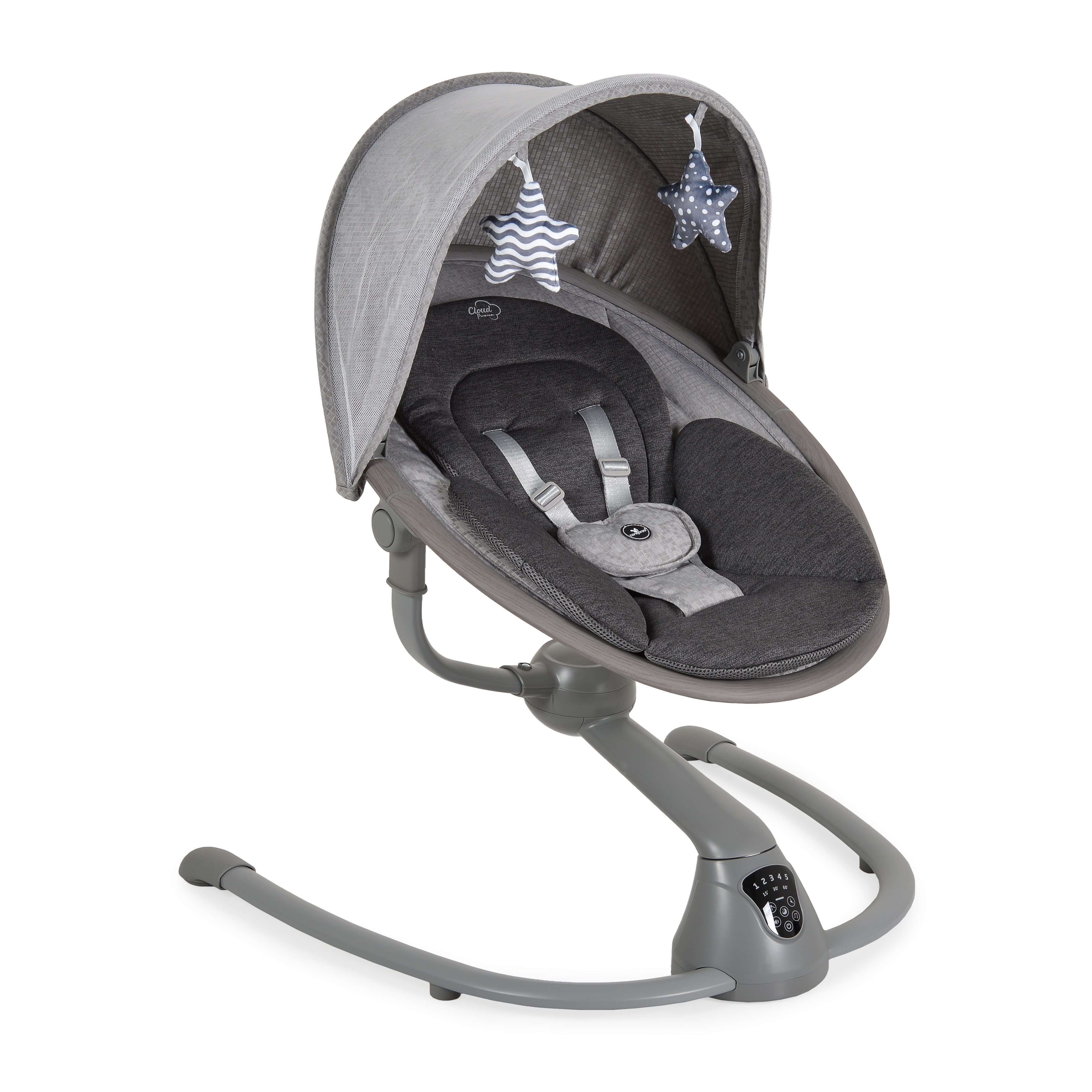 Електрическа люлка Cloud Premium + светлосив