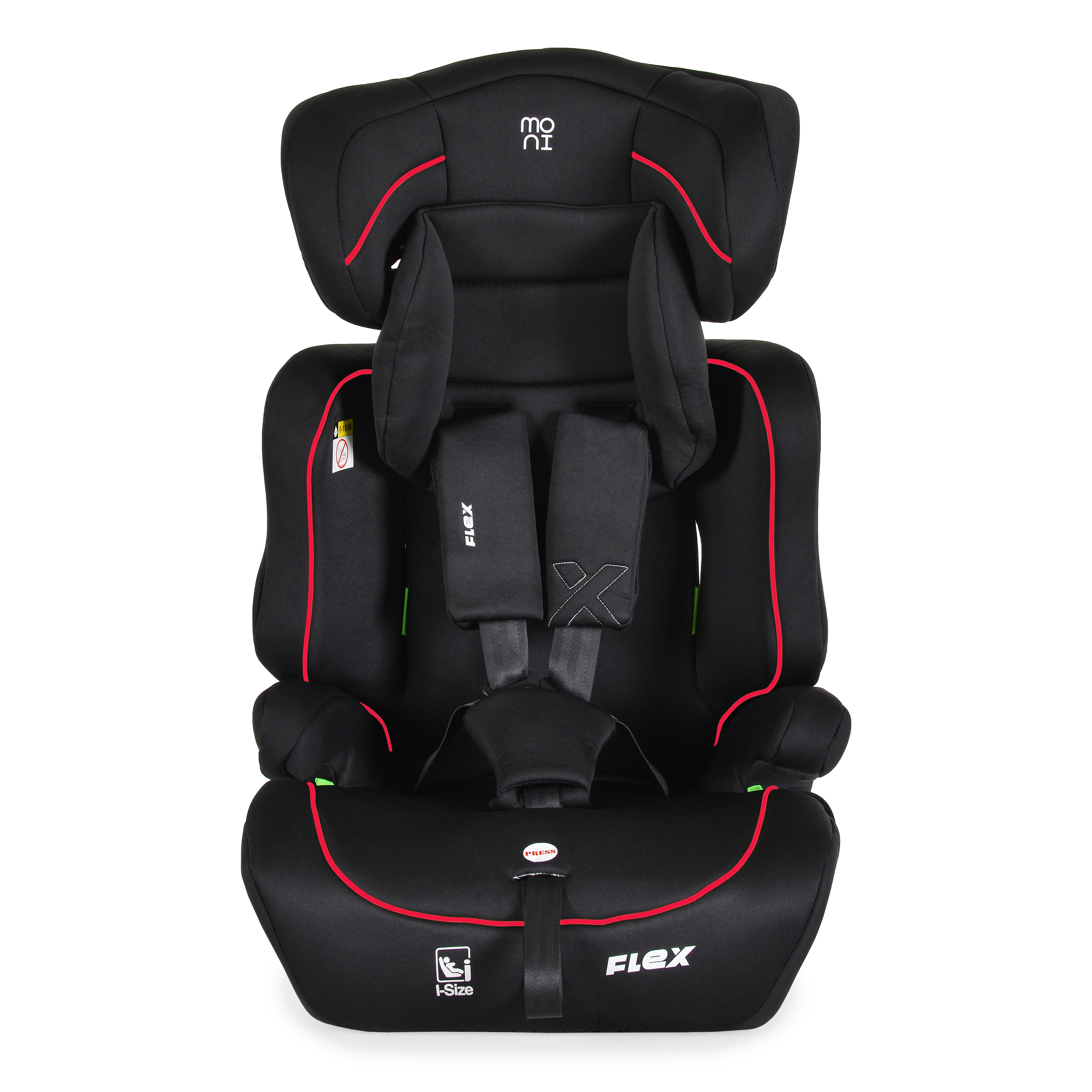 Стол за кола Flex 76-150см червен
