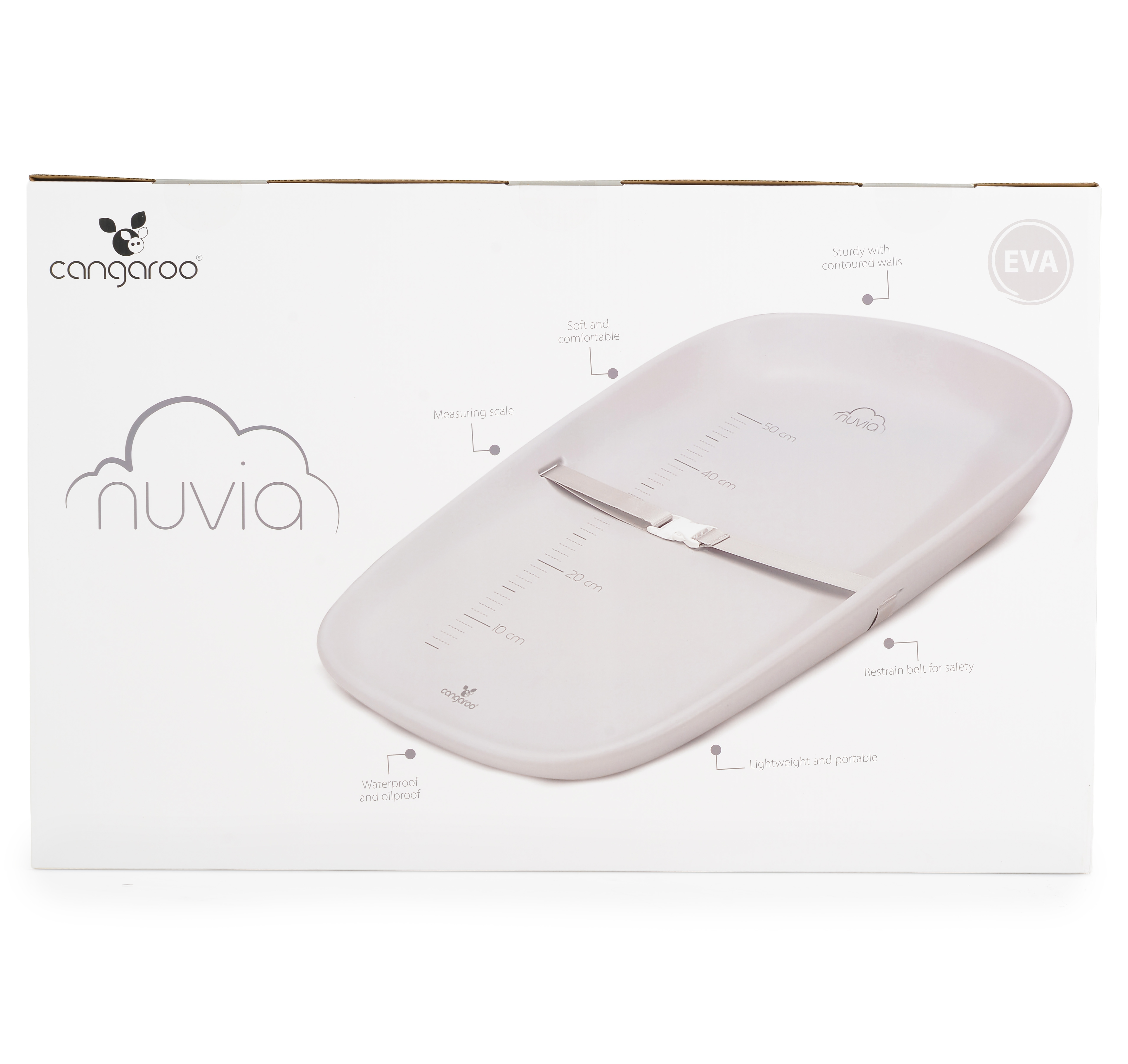 Nuvia changing mat-gray