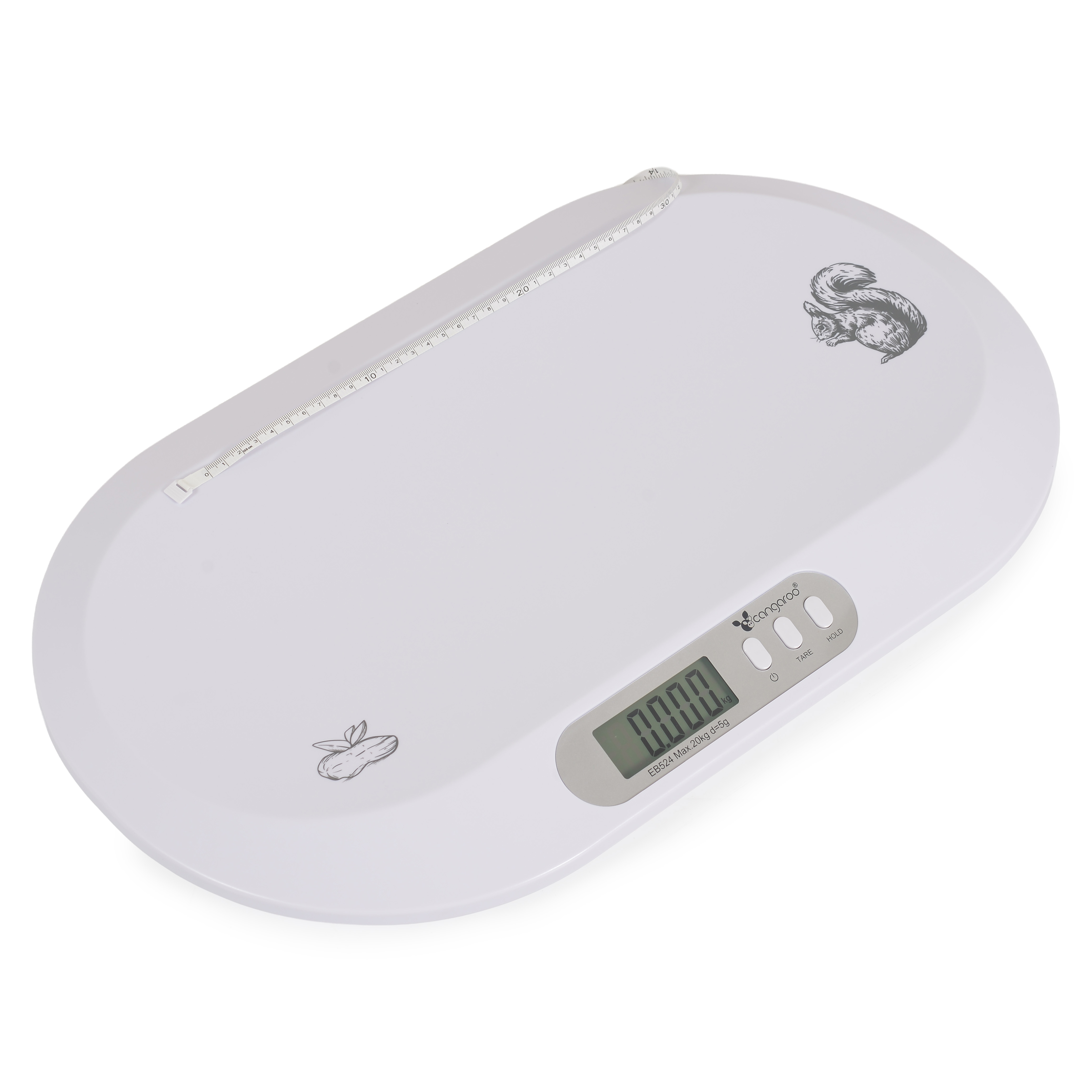 Electronic baby scale Peanut white