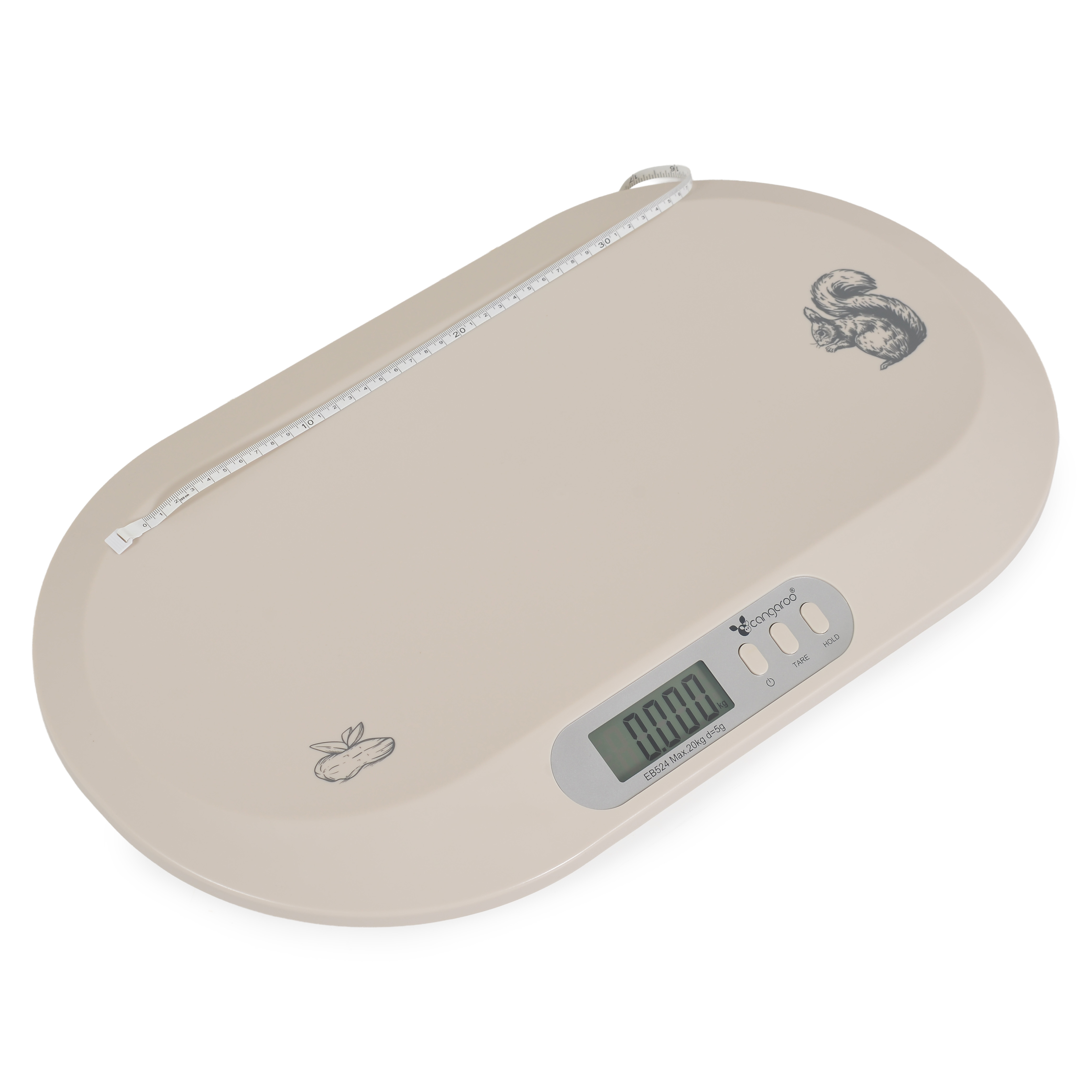 Electronic baby scale Peanut grey