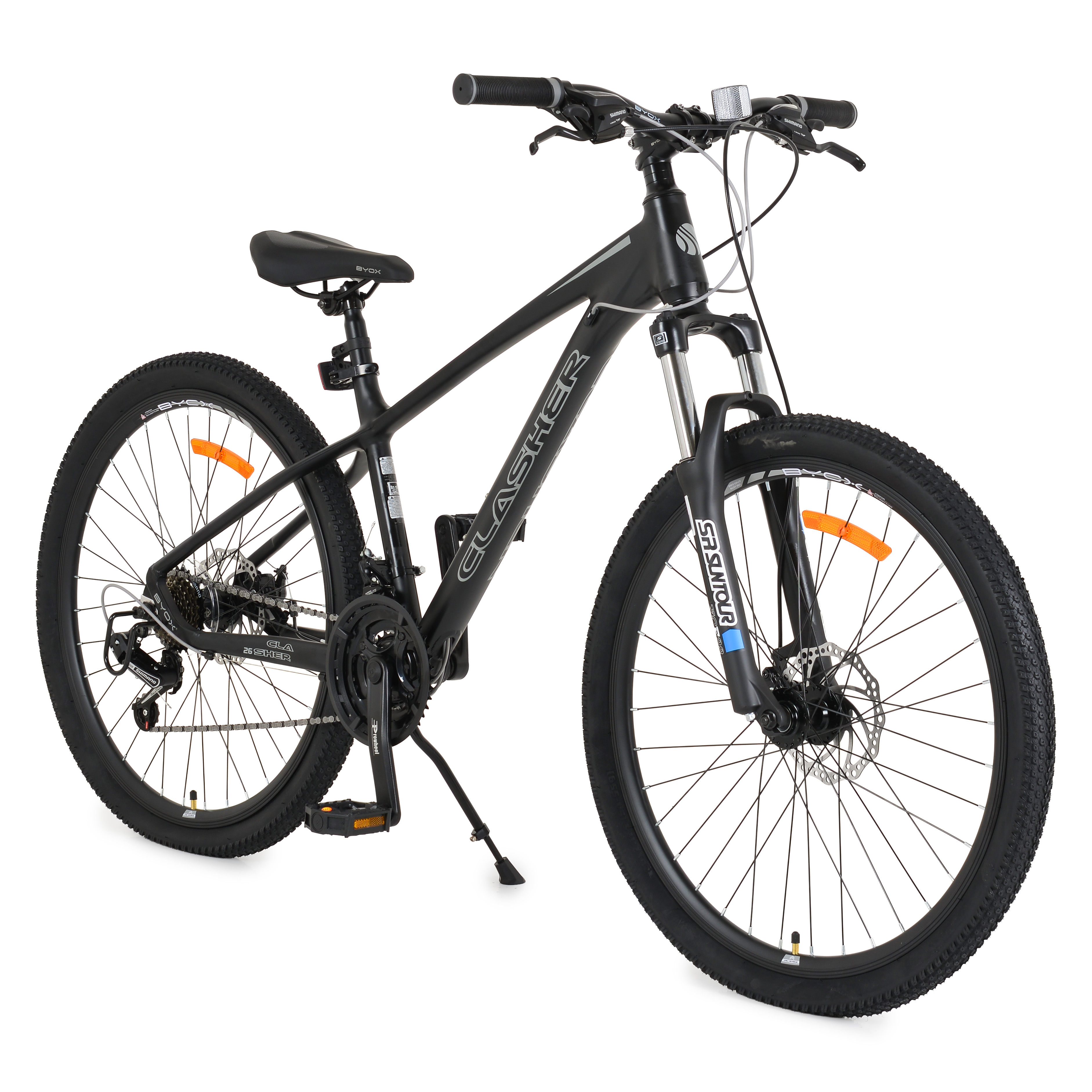 Bicycle with alloy gears 26" Clasher Anthracite