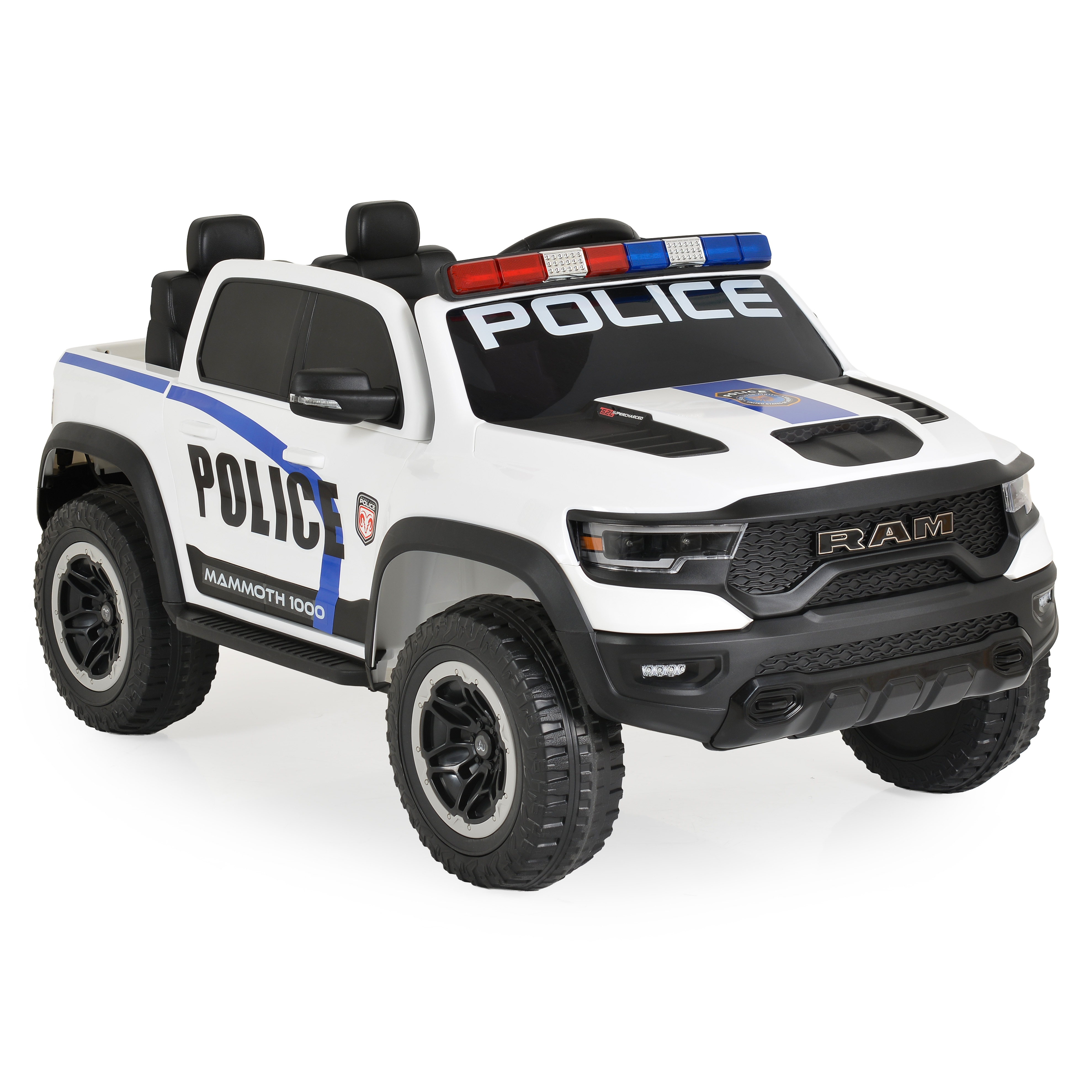 Battery-powered Jeep Ram Mammoth 1000 white