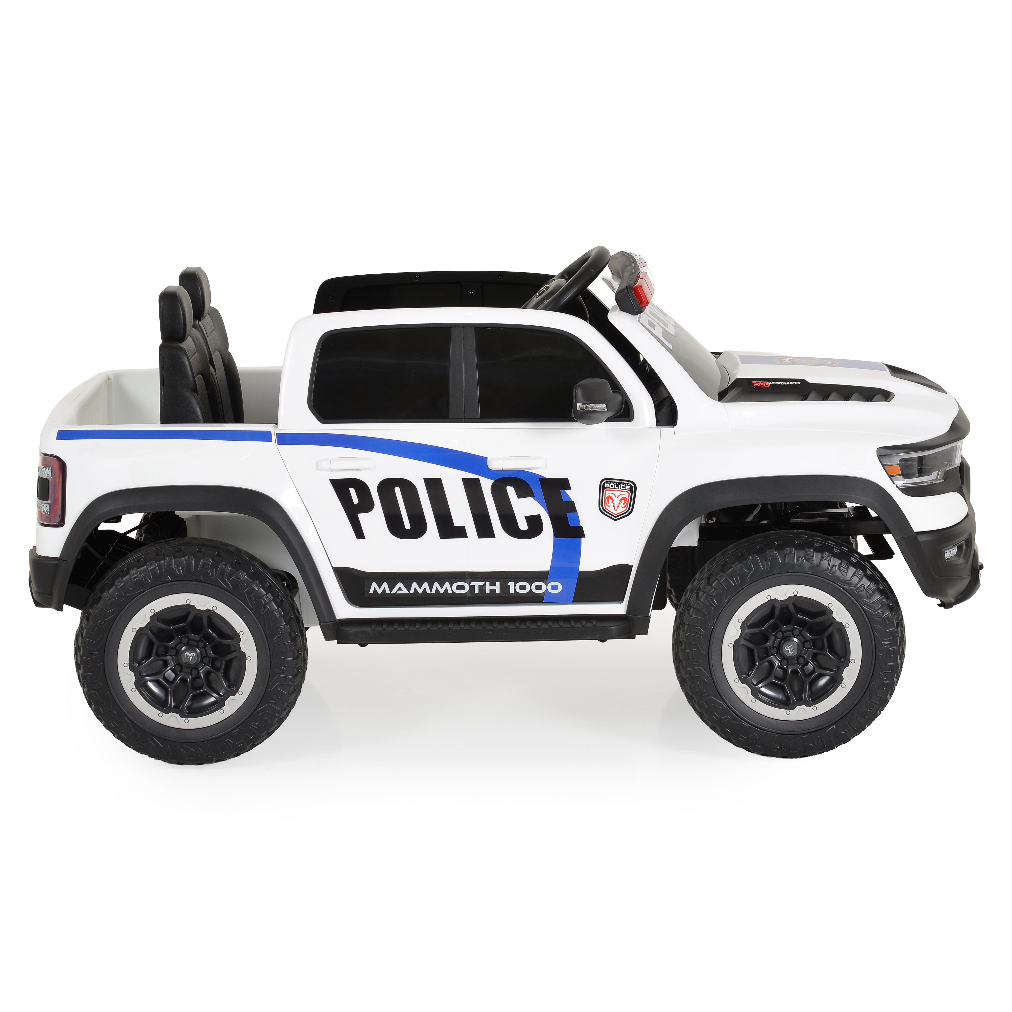 Battery-powered Jeep Ram Mammoth 1000 white
