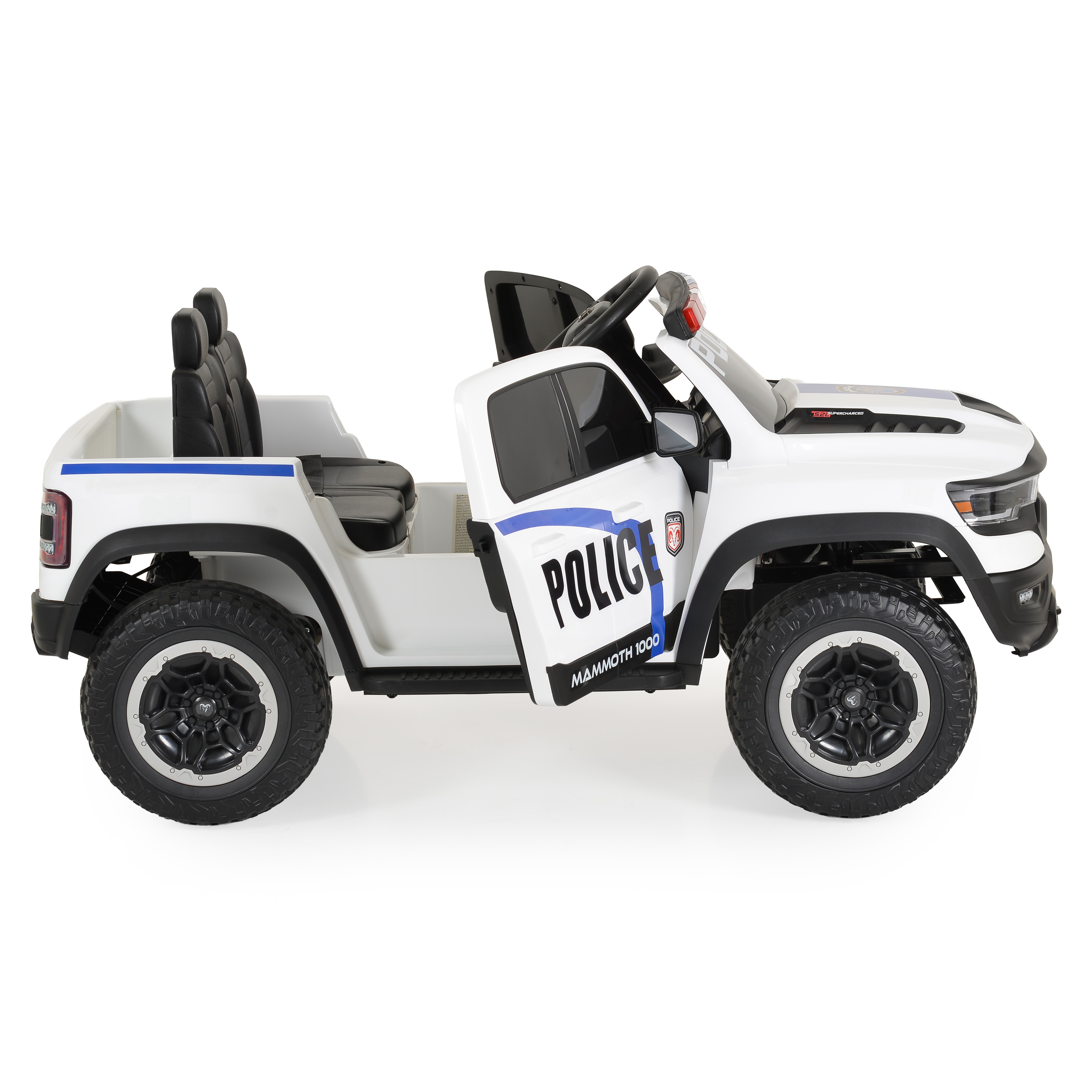 Battery-powered Jeep Ram Mammoth 1000 white