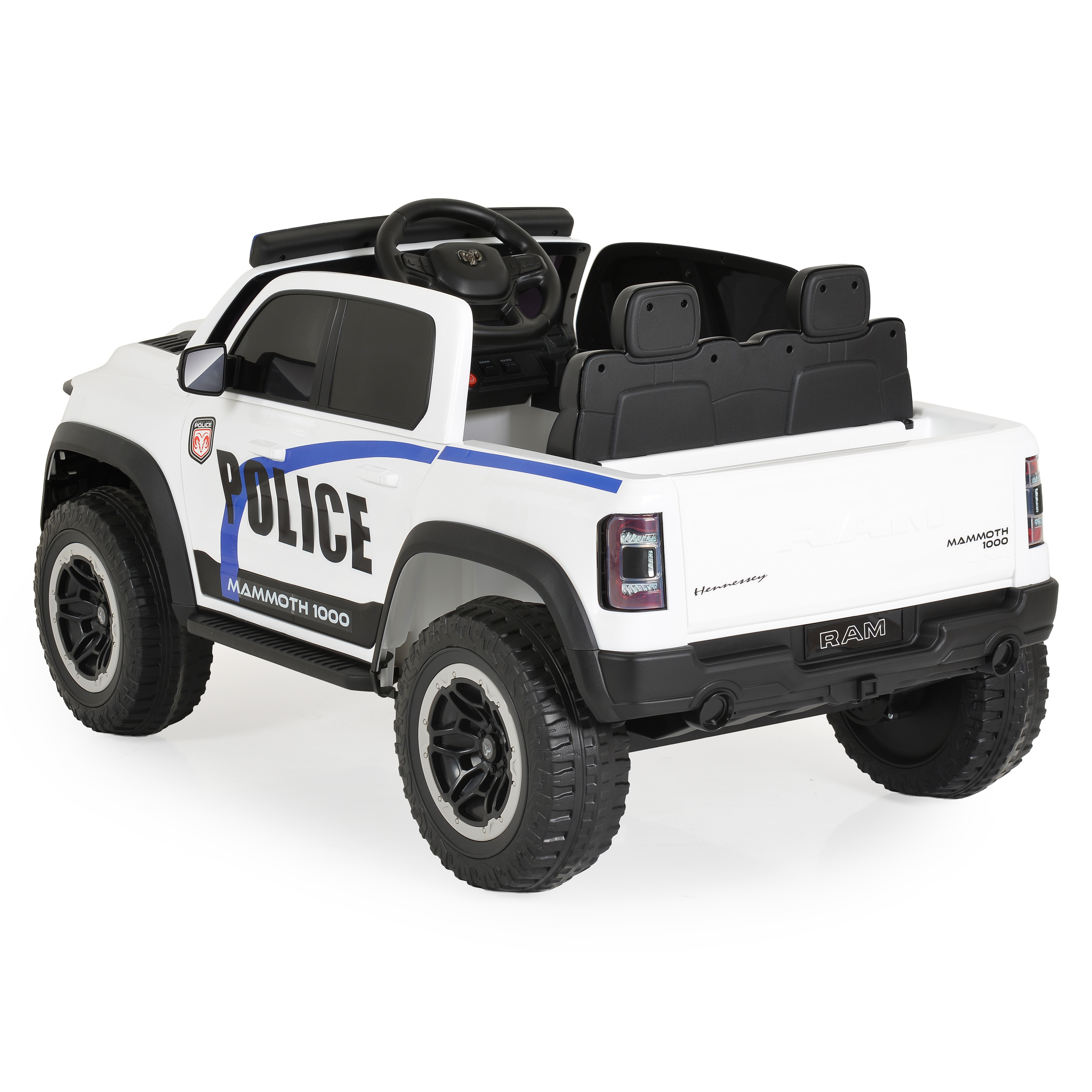 Battery-powered Jeep Ram Mammoth 1000 white