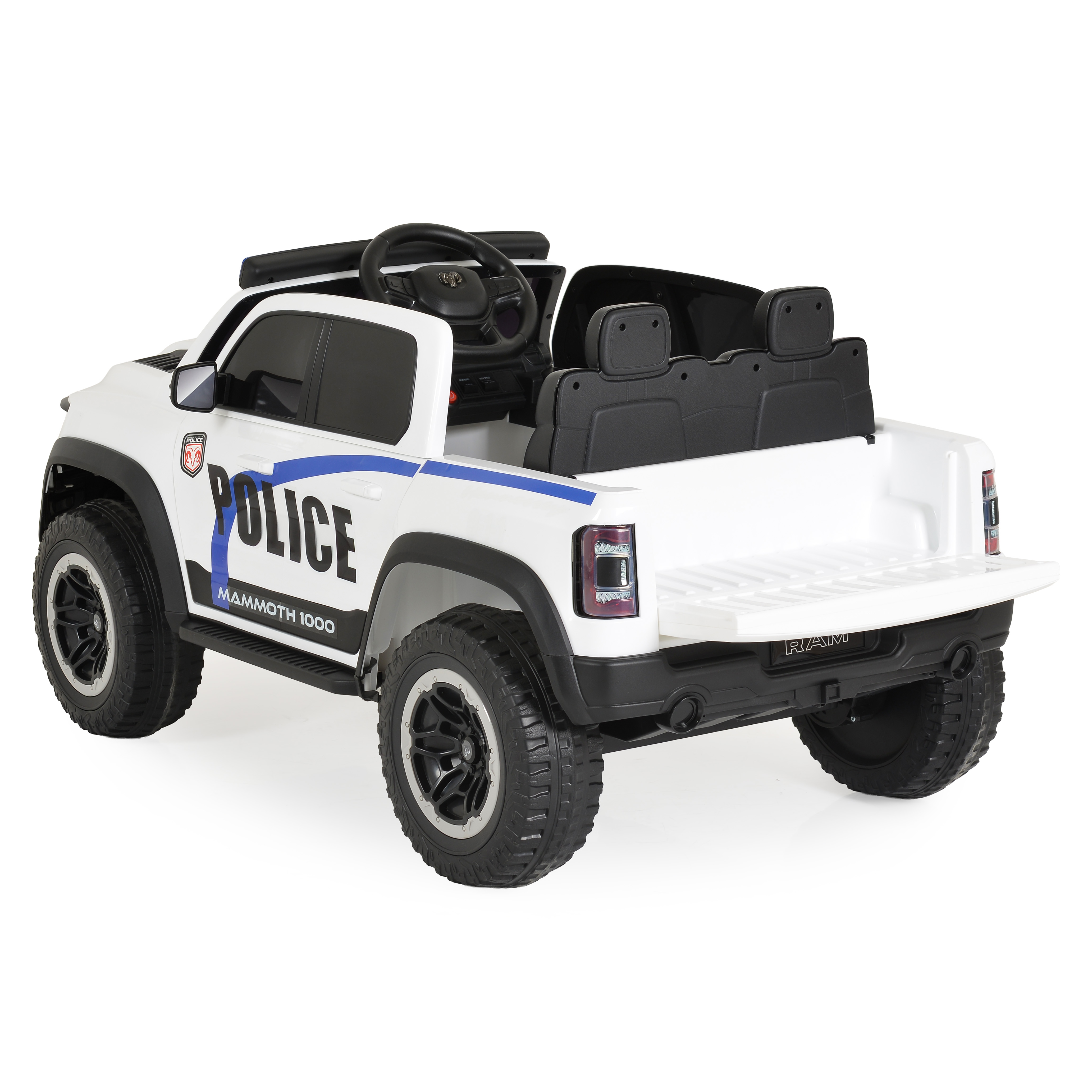 Battery-powered Jeep Ram Mammoth 1000 white