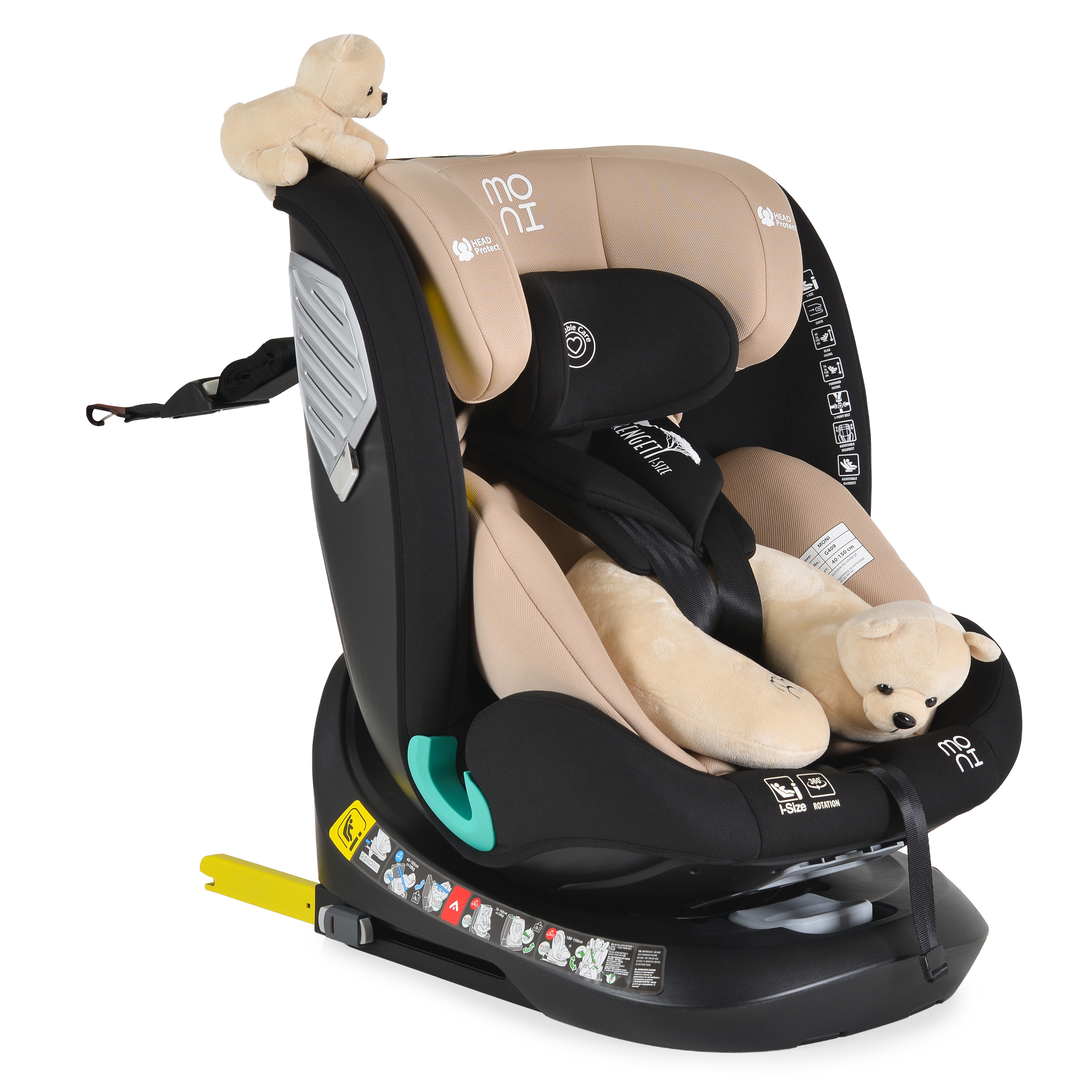 Car seat Serengeti 40-150cm beige