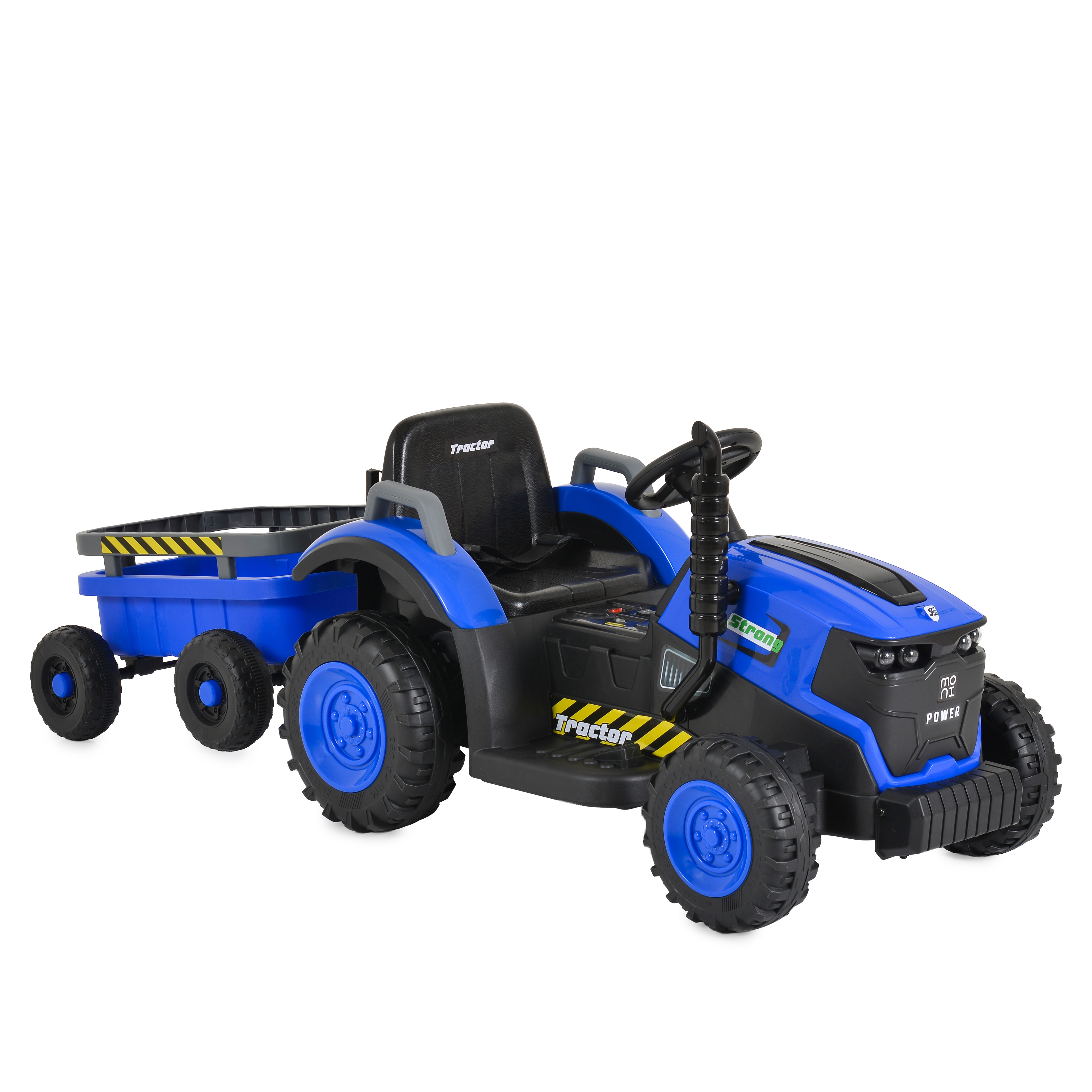 Battery-powered tractor Terron blue