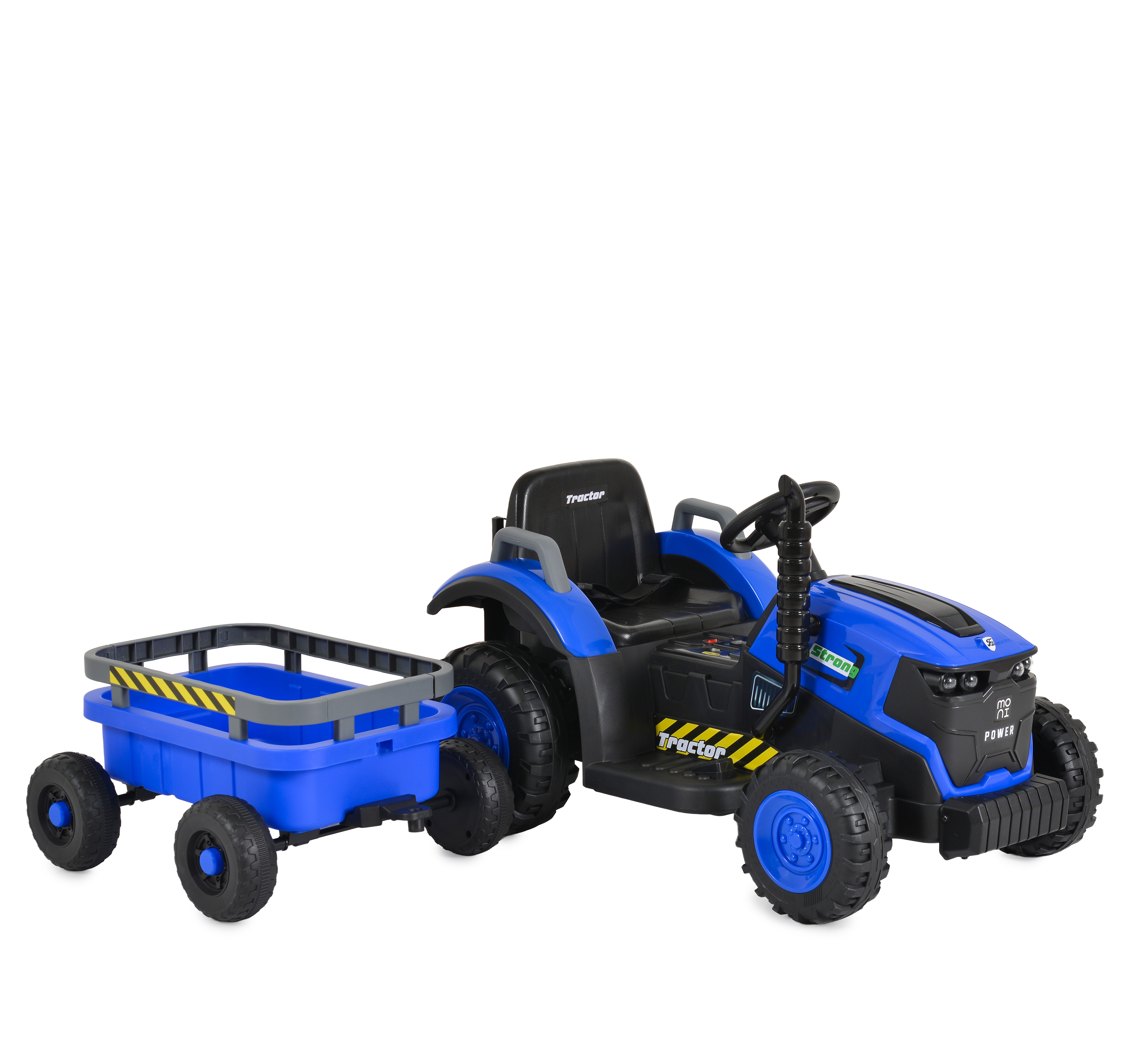 Battery-powered tractor Terron blue