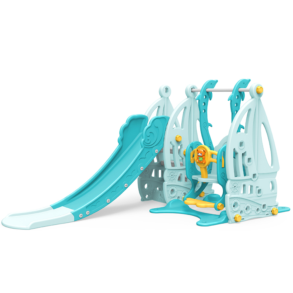 Slide with swing and basket Coco WM19016 blue