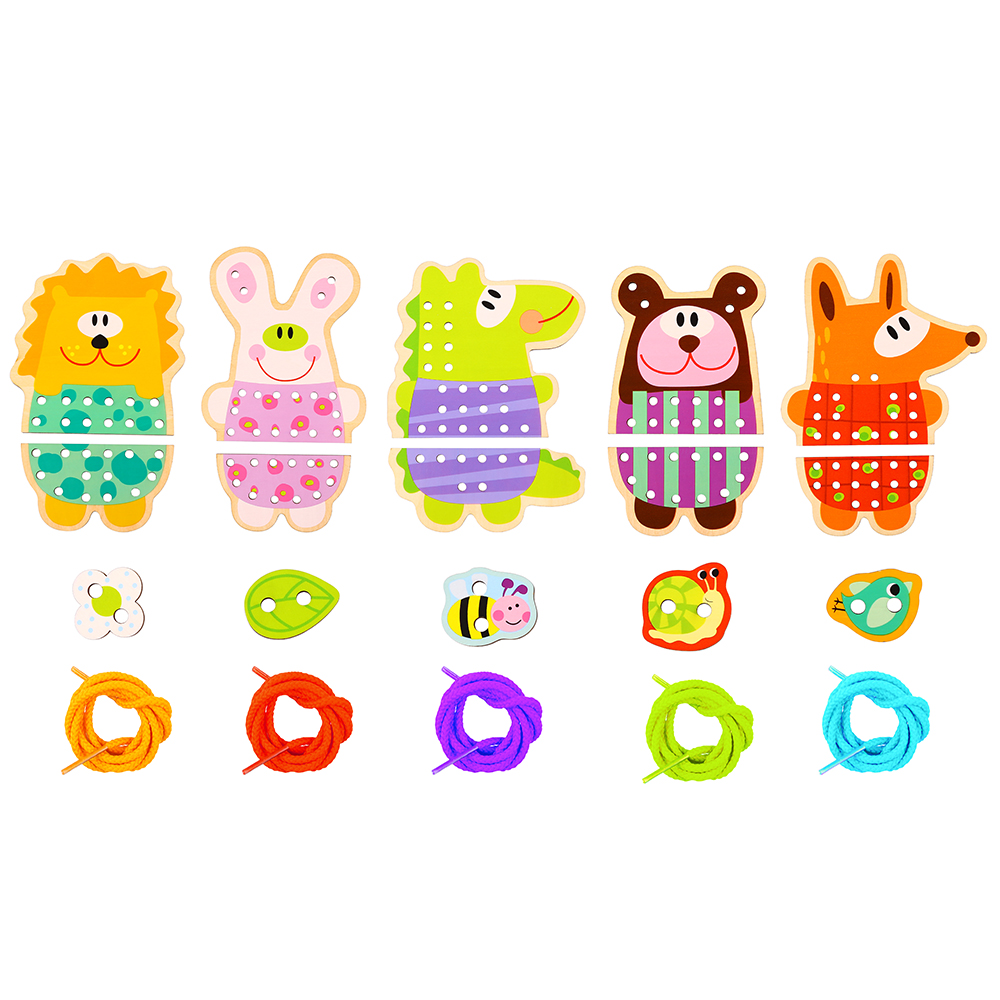 5 in 1 Lacing animals TL417