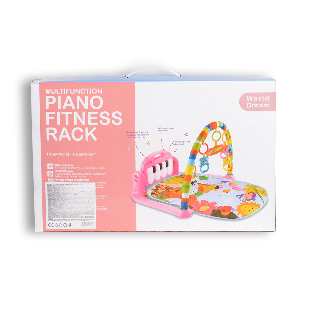 Play mat Fitness Girl 696 R22 pink