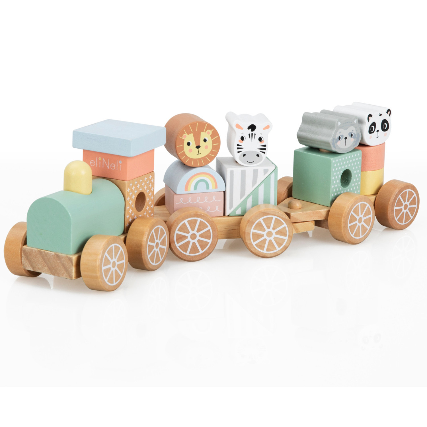 Wooden Train Zoo Age: 1+ Number of pieces: 18