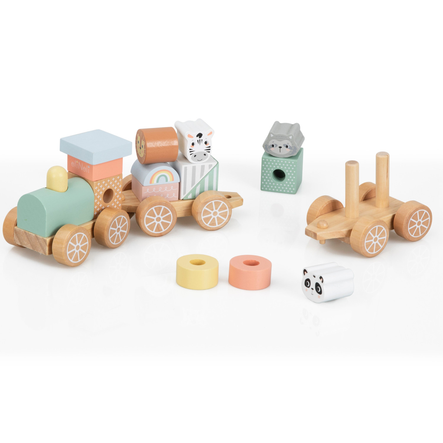 Wooden Train Zoo Age: 1+ Number of pieces: 18