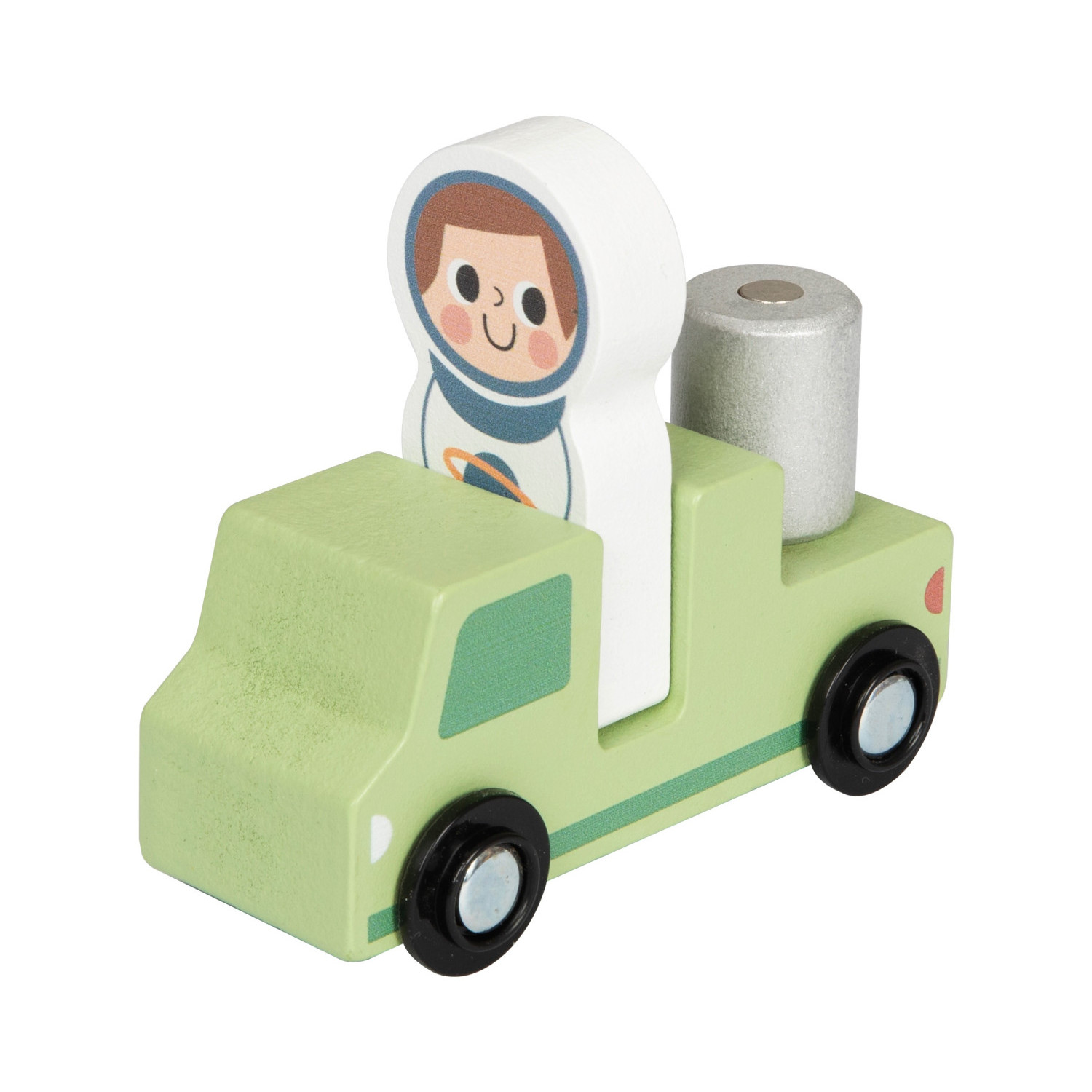 Wooden space playground with rocket Age: 2+ Number of pieces: 22