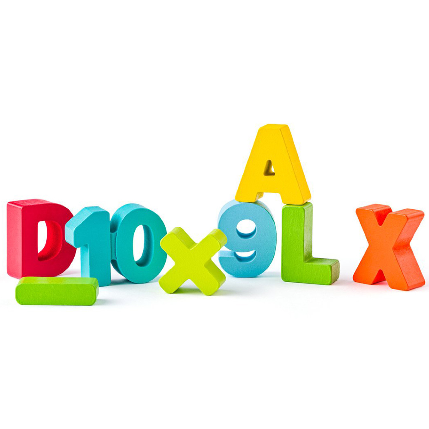Didactic board with letters and numbers, counting and arithmetic up to 10 Age: 3+